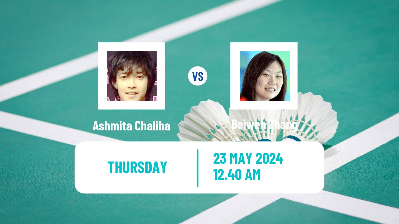 Badminton BWF World Tour Malaysia Masters Women Ashmita Chaliha - Beiwen Zhang