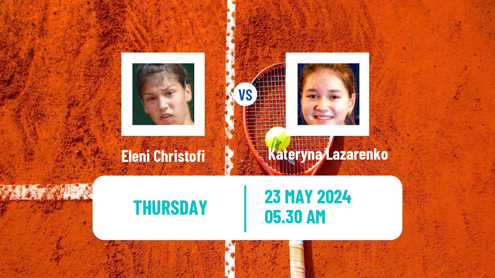 Tennis ITF W15 Bol Women Eleni Christofi - Kateryna Lazarenko