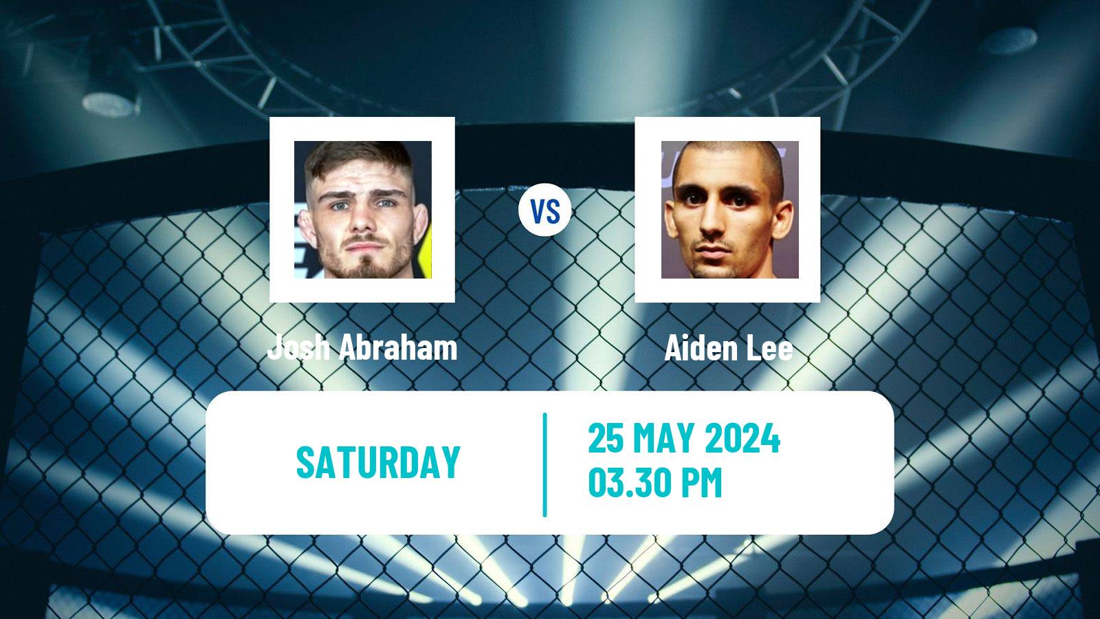 MMA Lightweight Cage Warriors Men Josh Abraham - Aiden Lee