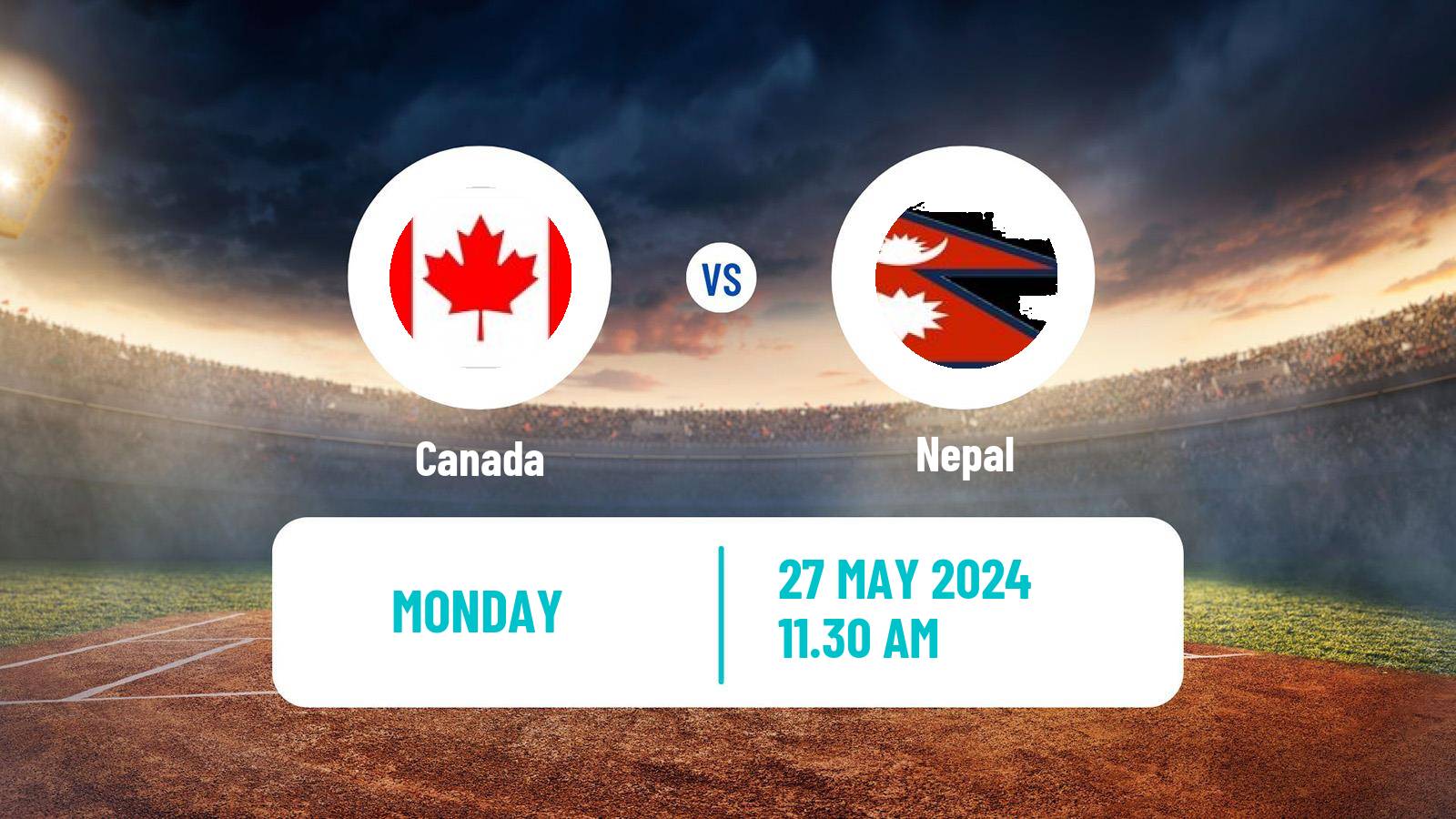 Cricket ICC World Twenty20 Canada - Nepal
