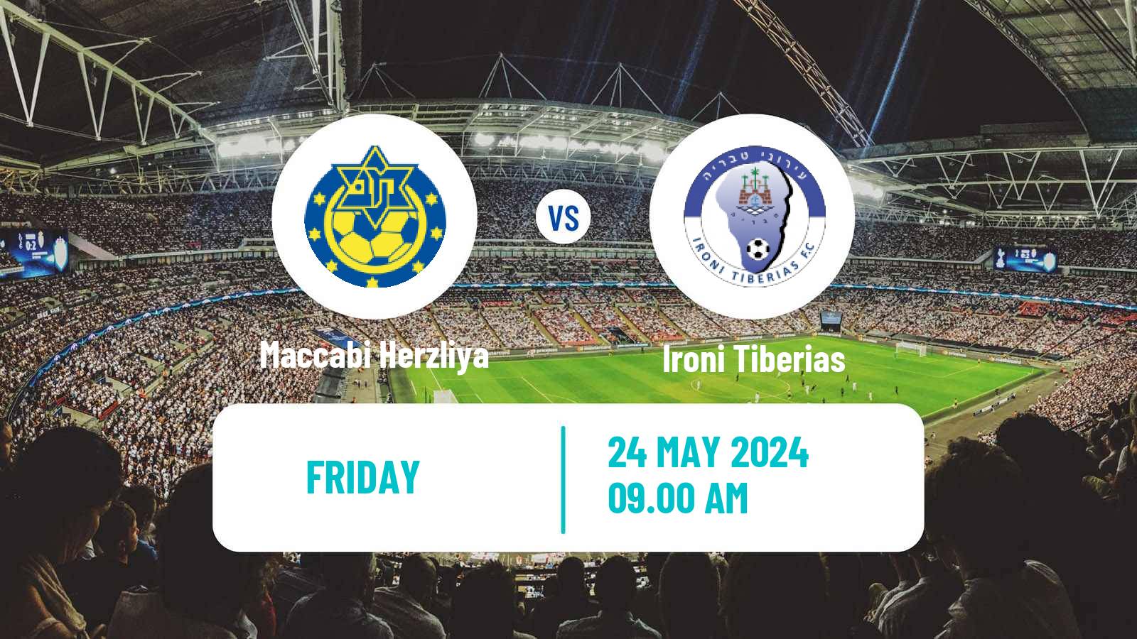 Soccer Israeli Liga Leumit Maccabi Herzliya - Ironi Tiberias