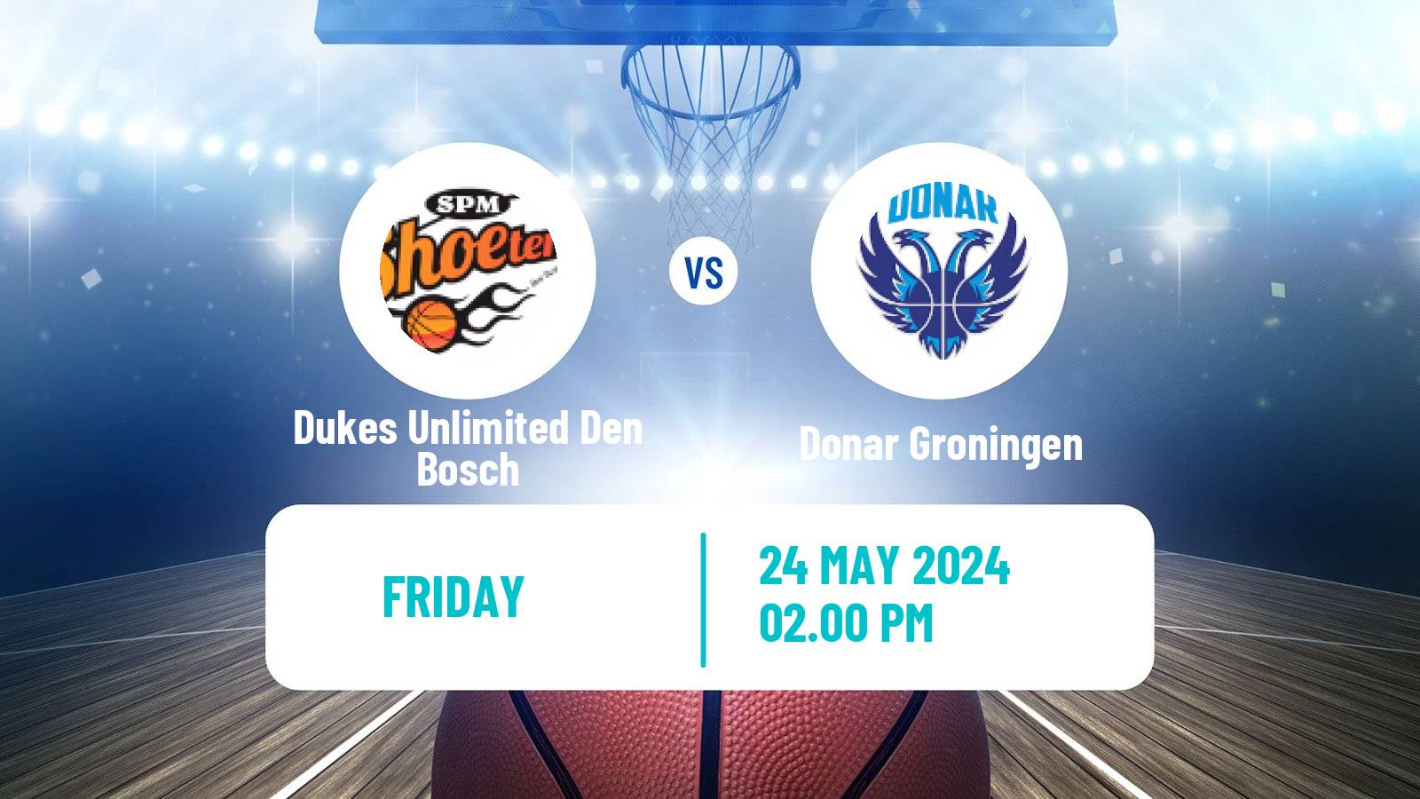 Basketball Dutch DBL Dukes Unlimited Den Bosch - Donar Groningen