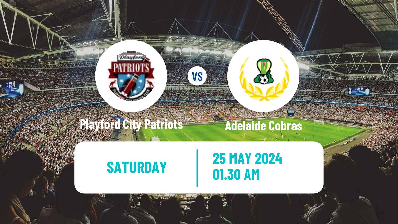 Soccer Australian SA State League Playford City Patriots - Adelaide Cobras