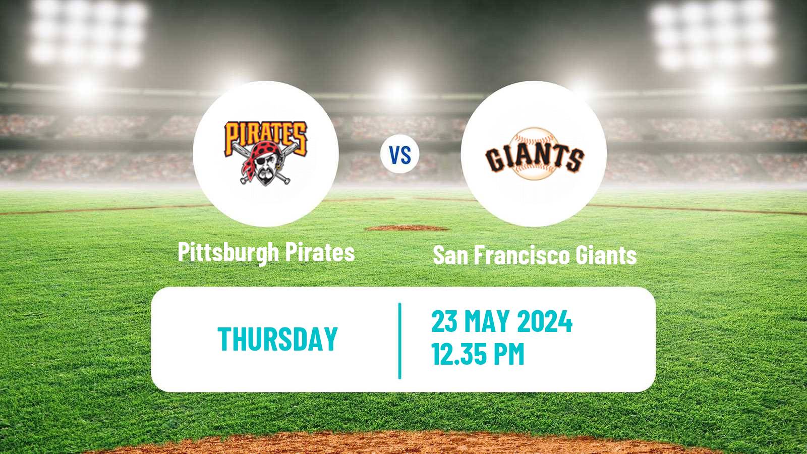 Baseball MLB Pittsburgh Pirates - San Francisco Giants