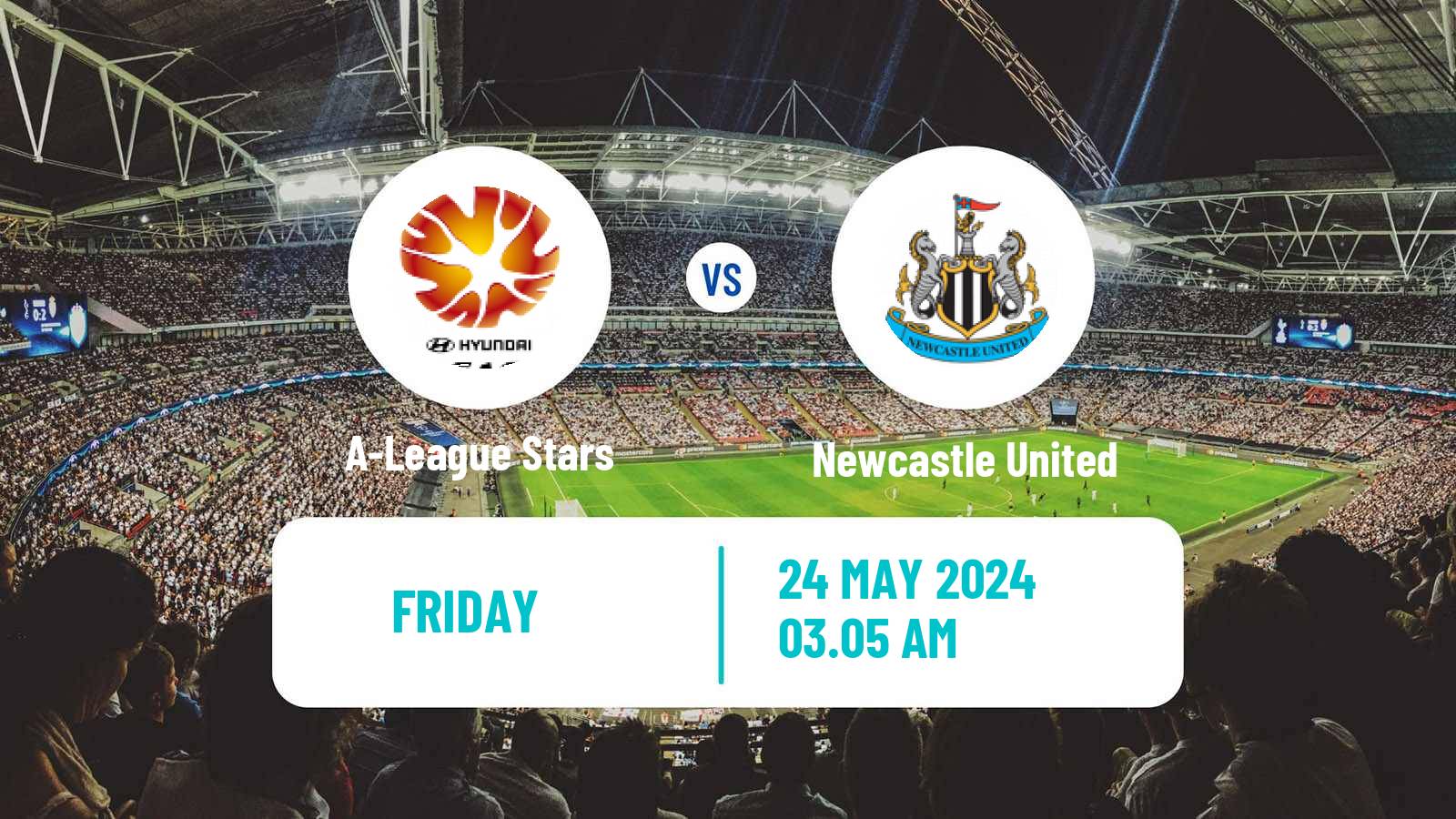 Soccer Club Friendly A-League Stars - Newcastle United