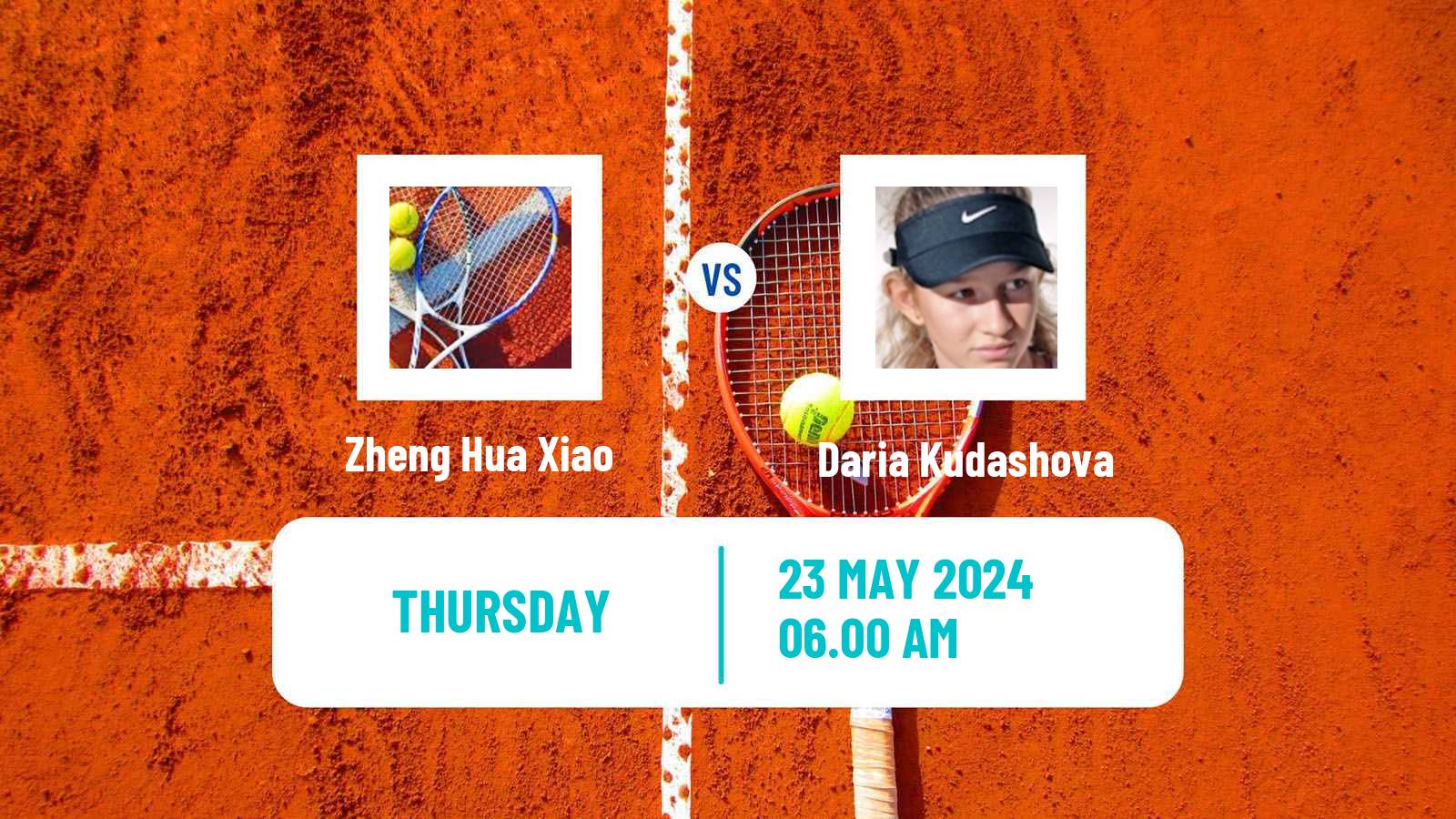 Tennis ITF W15 Monastir 19 Women Zheng Hua Xiao - Daria Kudashova