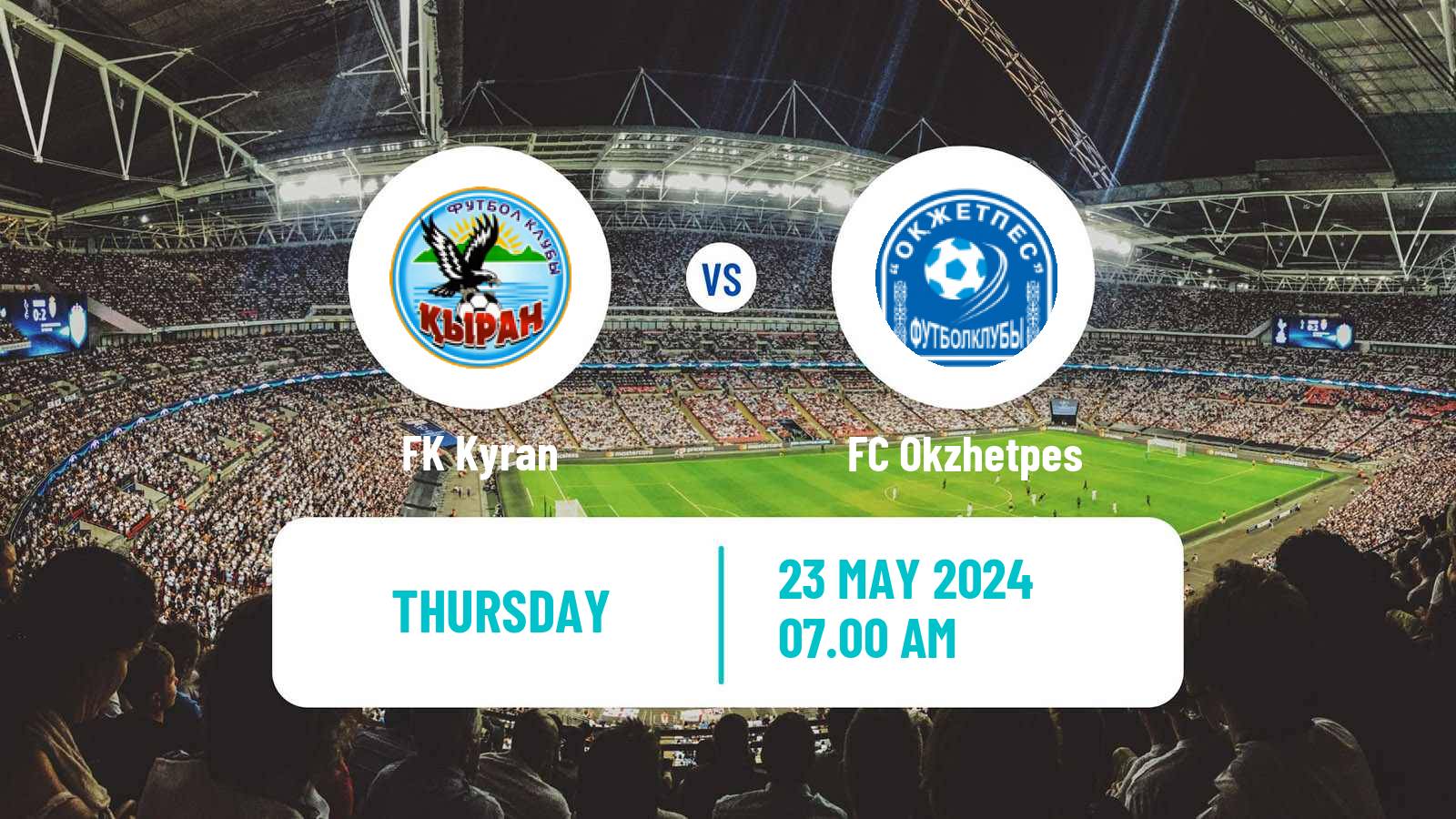 Soccer Kazakh First Division Kyran - Okzhetpes