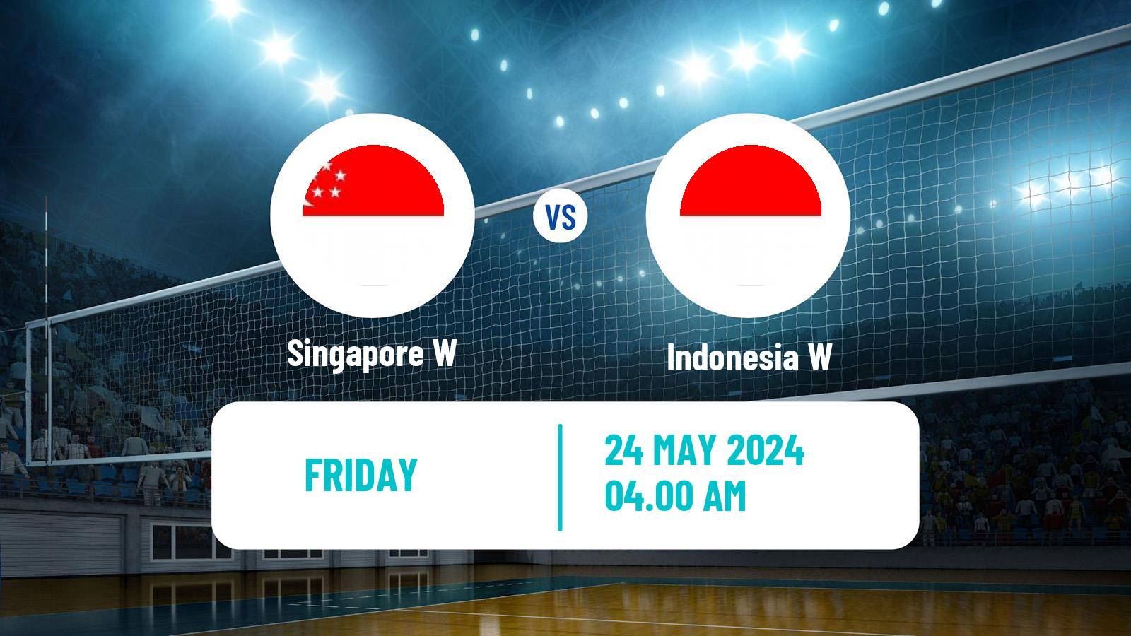 Volleyball AVC Challenge Cup Volleyball Women Singapore W - Indonesia W