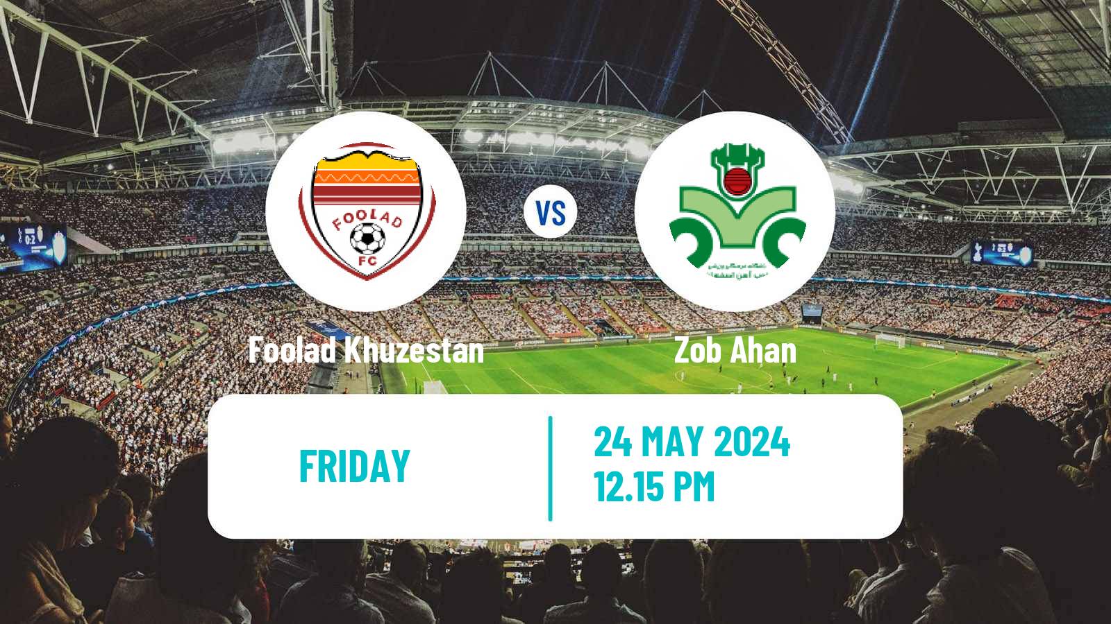 Soccer Iran Pro League Foolad Khuzestan - Zob Ahan