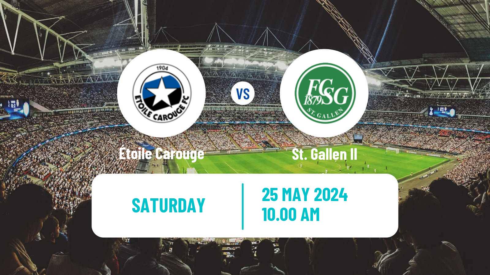 Soccer Swiss Promotion League Étoile Carouge - St. Gallen II