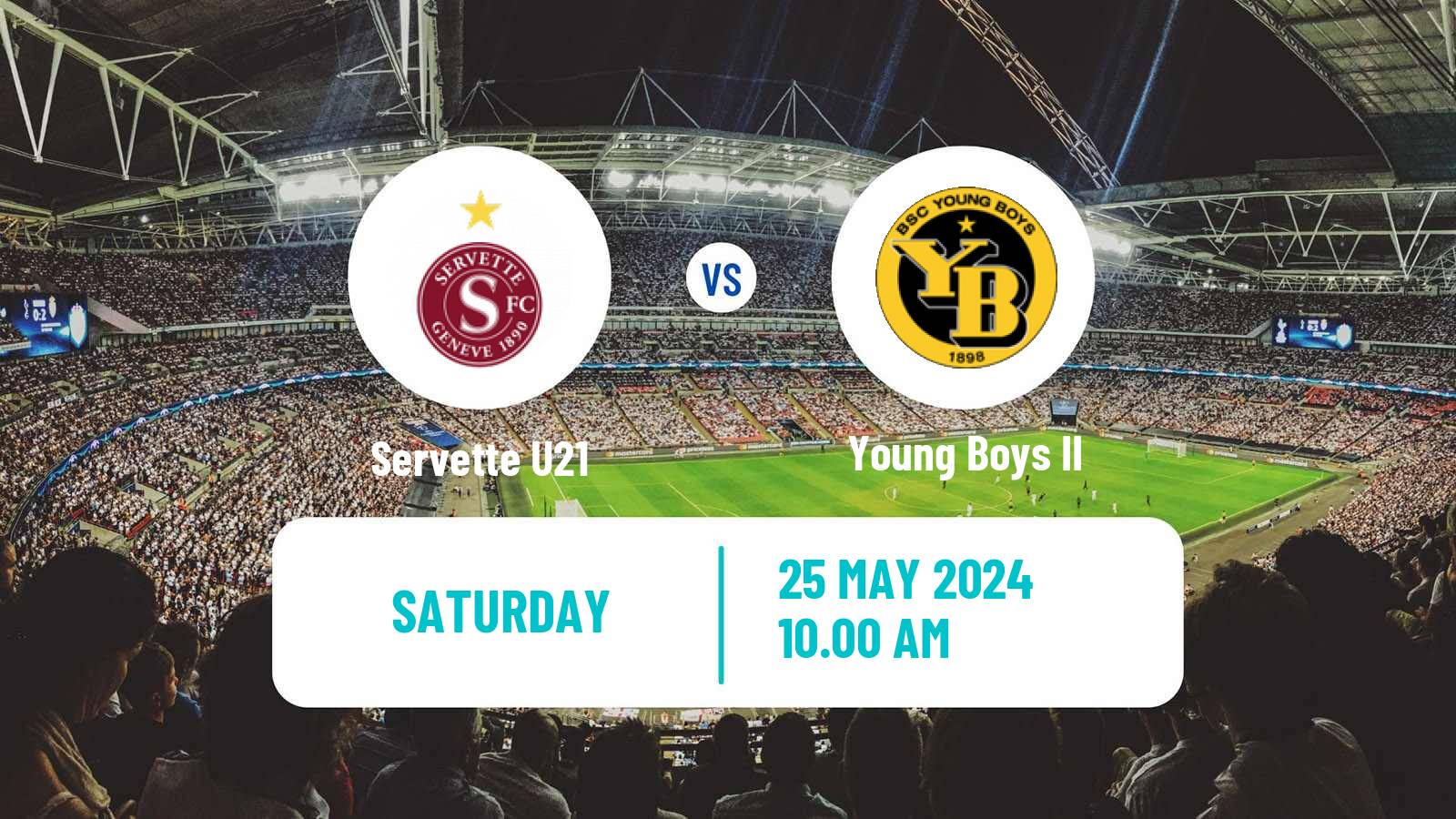 Soccer Swiss Promotion League Servette U21 - Young Boys II