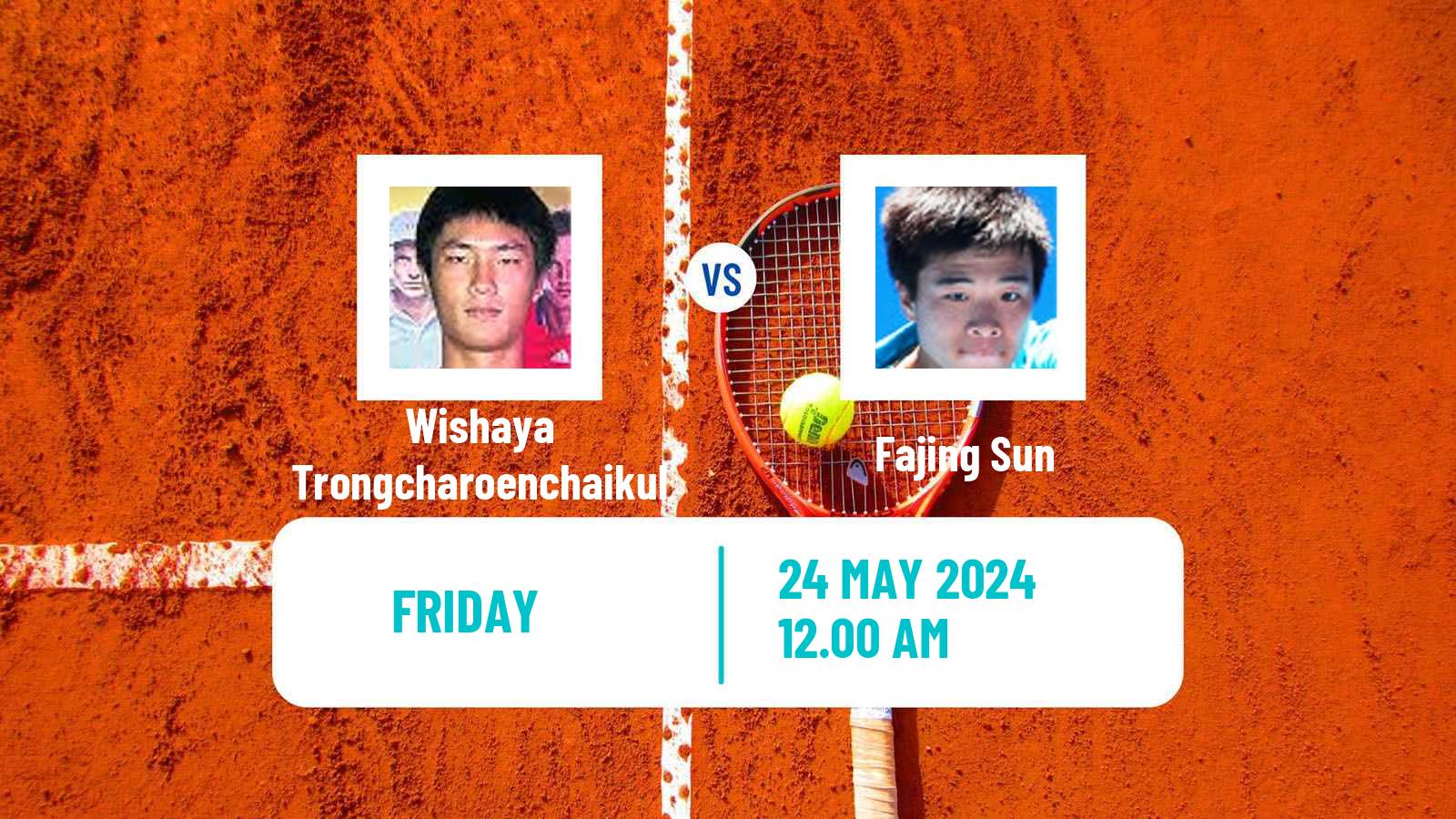 Tennis ITF M25 Anning Men Wishaya Trongcharoenchaikul - Fajing Sun