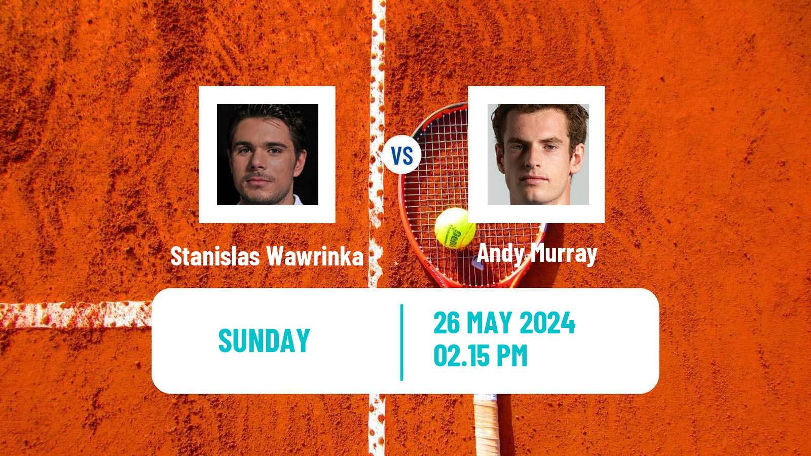 Tennis ATP Roland Garros Stanislas Wawrinka - Andy Murray