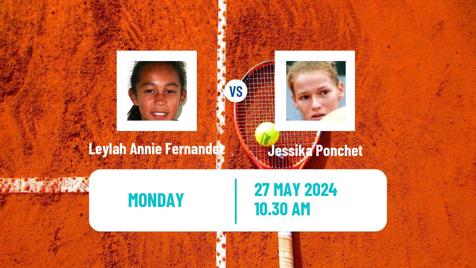 Tennis WTA Roland Garros Leylah Annie Fernandez - Jessika Ponchet