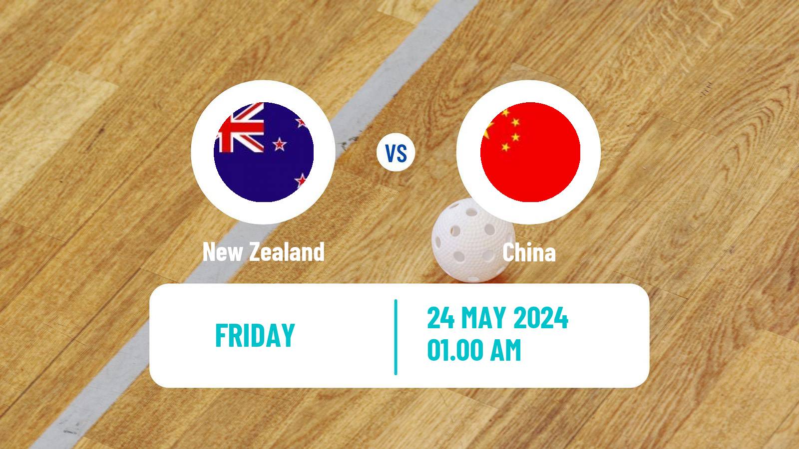 Floorball World Championship Floorball New Zealand - China