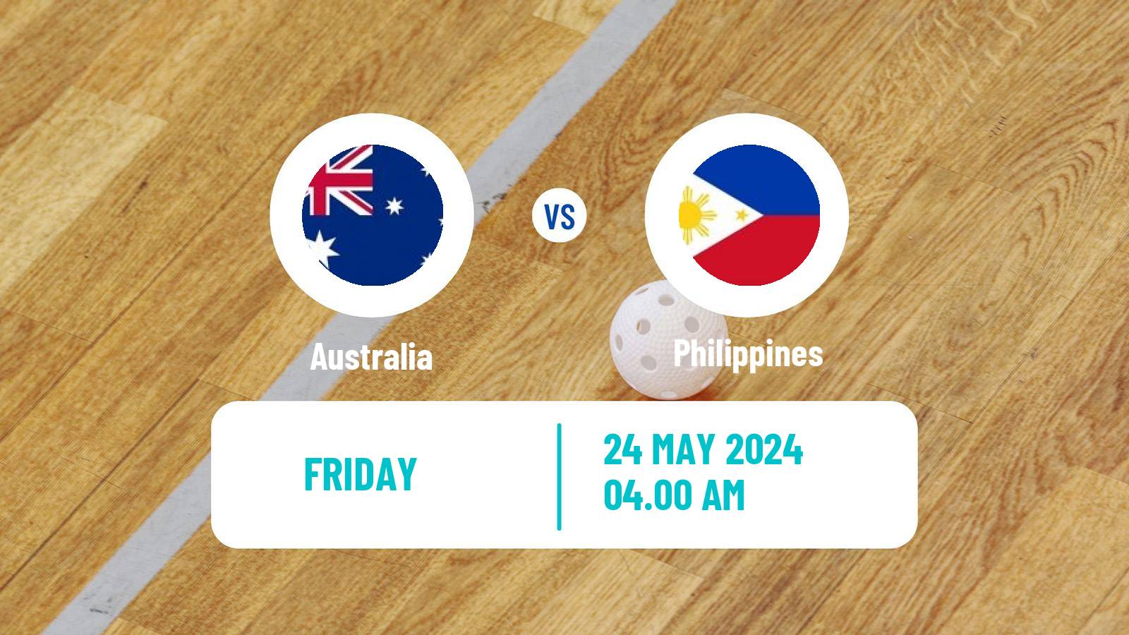 Floorball World Championship Floorball Australia - Philippines