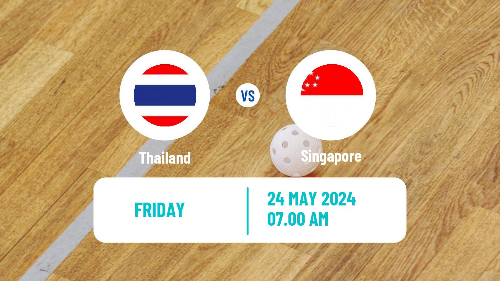 Floorball World Championship Floorball Thailand - Singapore