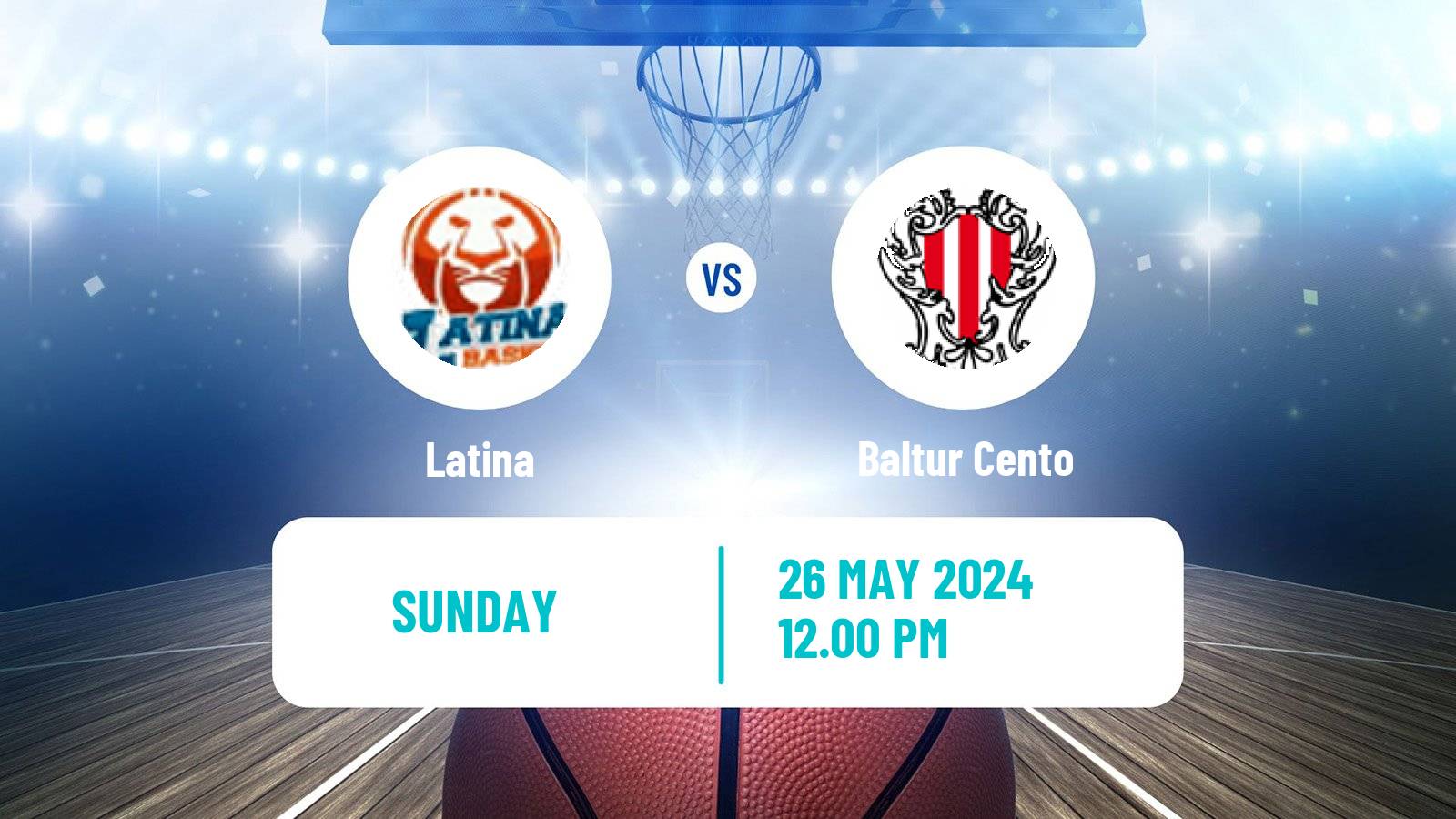 Basketball Italian Serie A2 Basketball Latina - Baltur Cento
