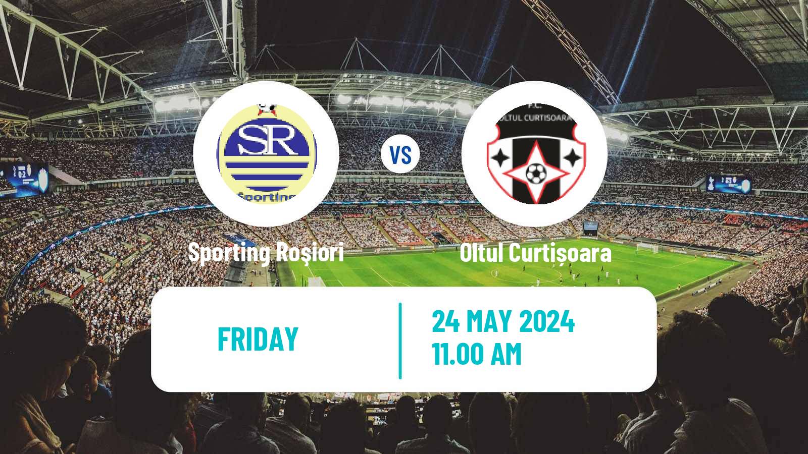 Soccer Romanian Liga 3 - Seria 6 Sporting Roşiori - Oltul Curtișoara