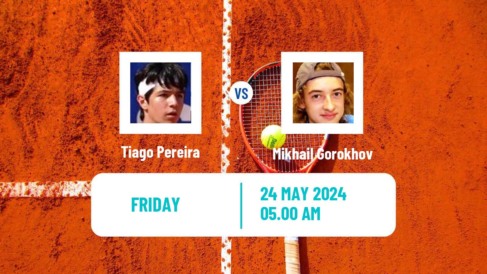 Tennis ITF M15 Monastir 21 Men Tiago Pereira - Mikhail Gorokhov