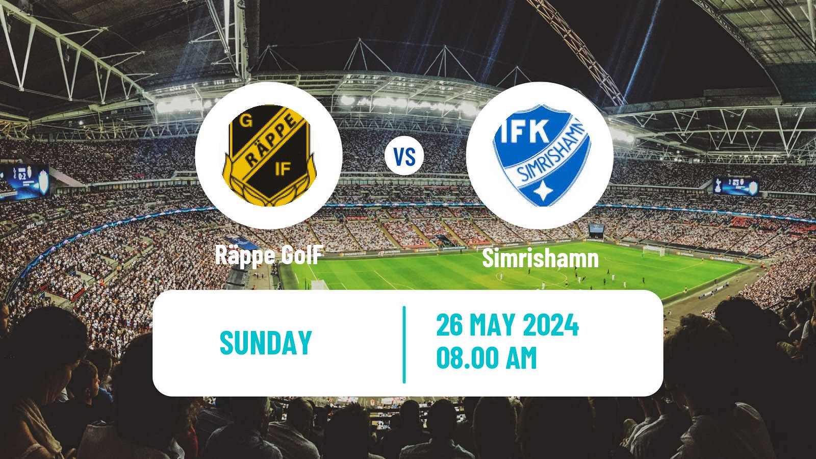 Soccer Swedish Division 2 - Södra Götaland Räppe GoIF - Simrishamn