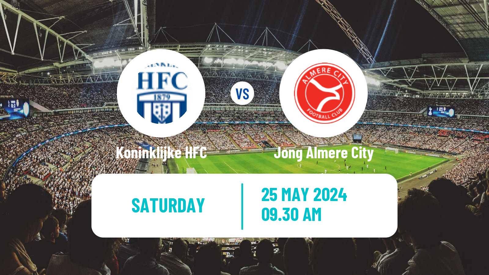 Soccer Dutch Tweede Divisie Koninklijke HFC - Jong Almere City