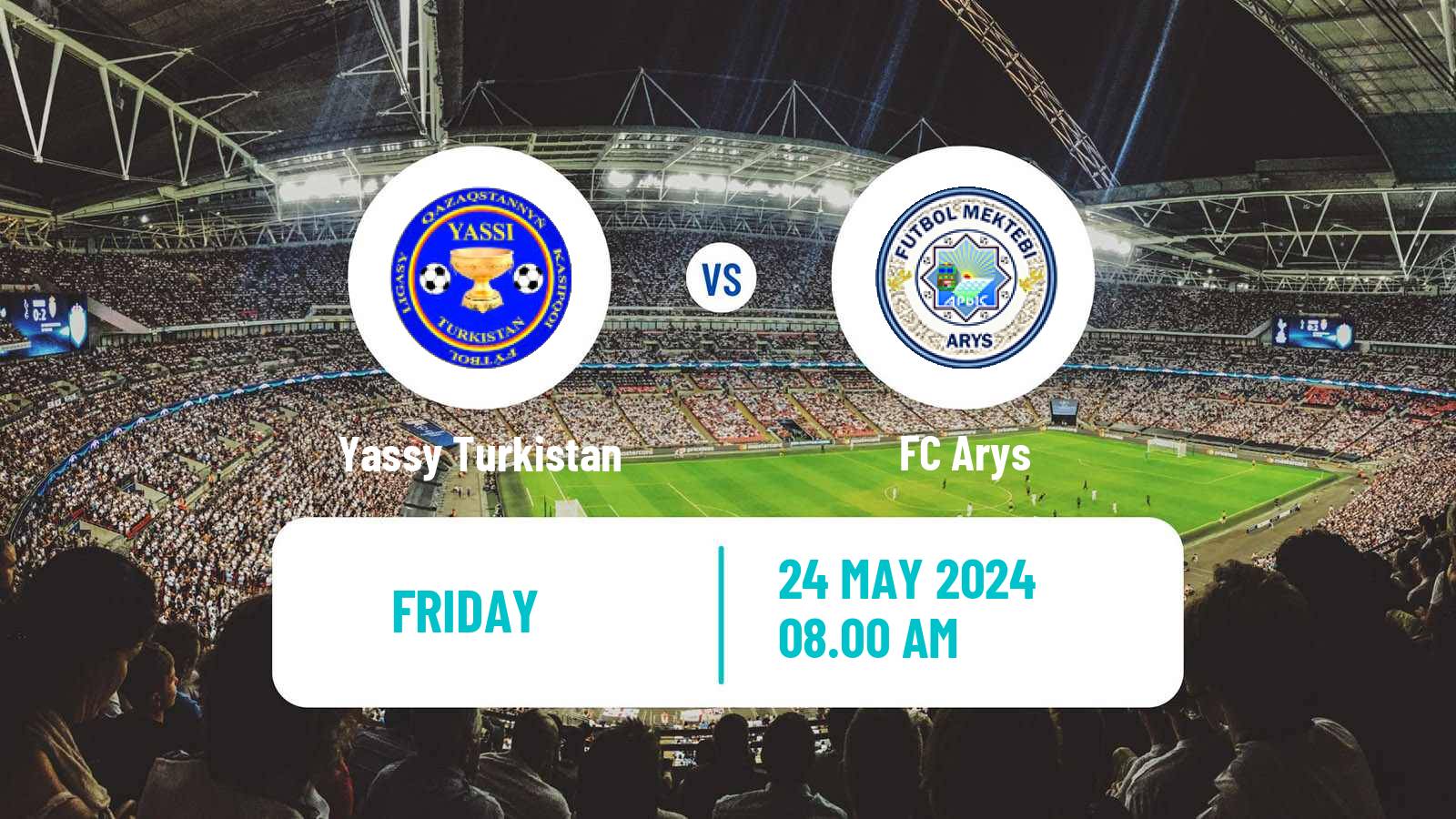 Soccer Kazakh First Division Yassy Turkistan - Arys
