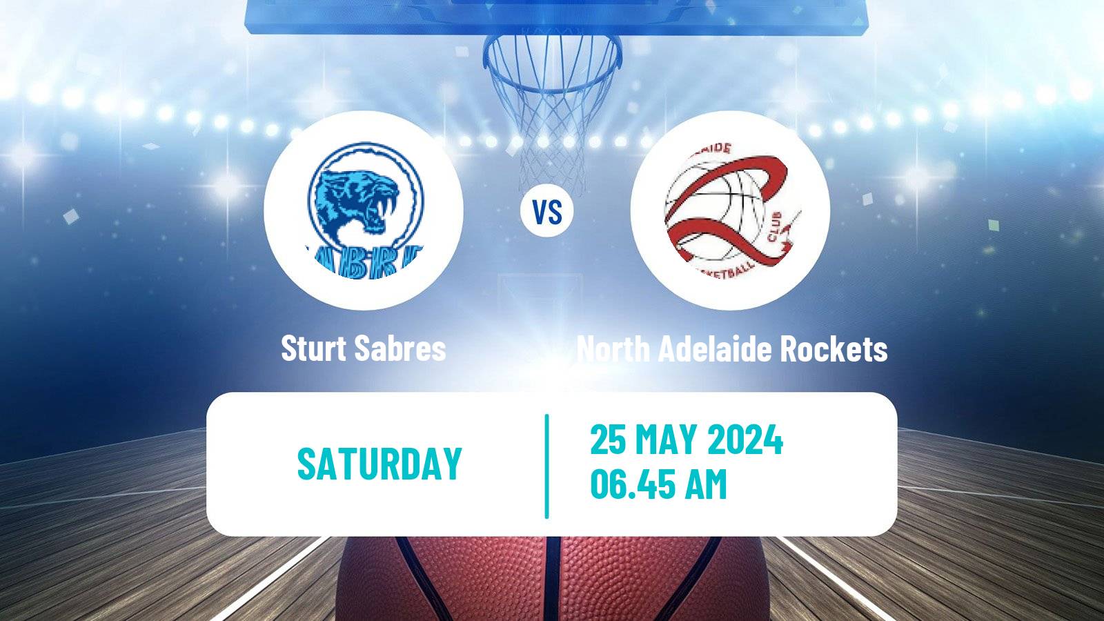 Basketball Australian NBL1 Central Sturt Sabres - North Adelaide Rockets