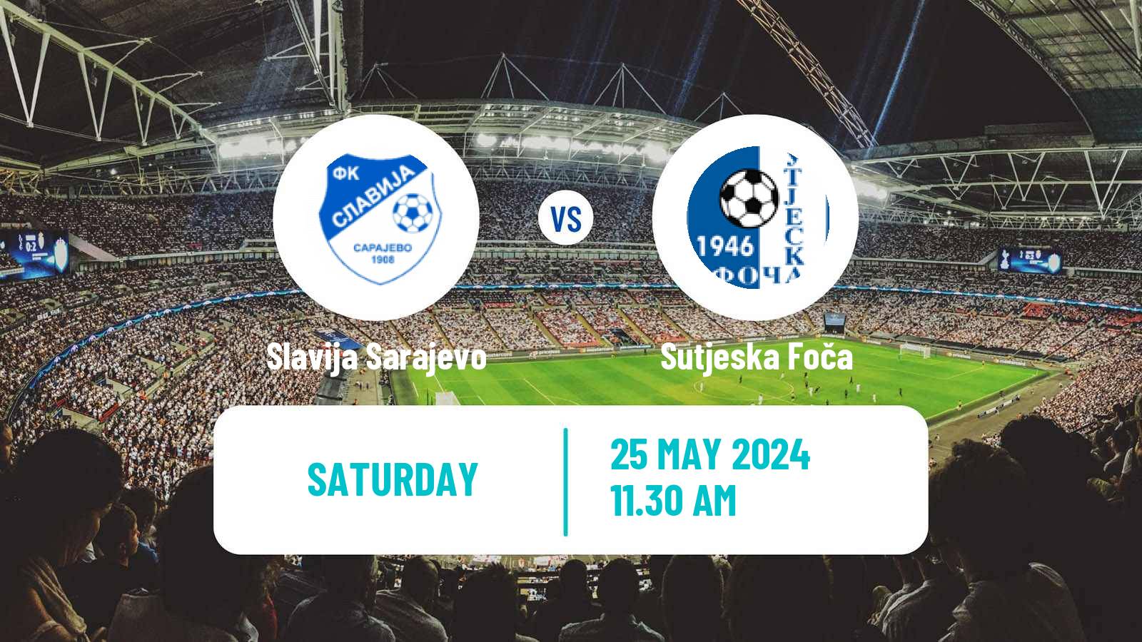 Soccer Bosnian Prva Liga RS Slavija Sarajevo - Sutjeska Foča
