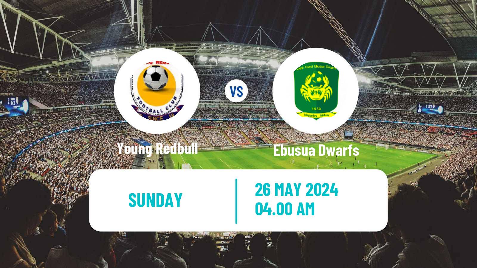 Soccer Ghanaian Division One League Young Redbull - Ebusua Dwarfs