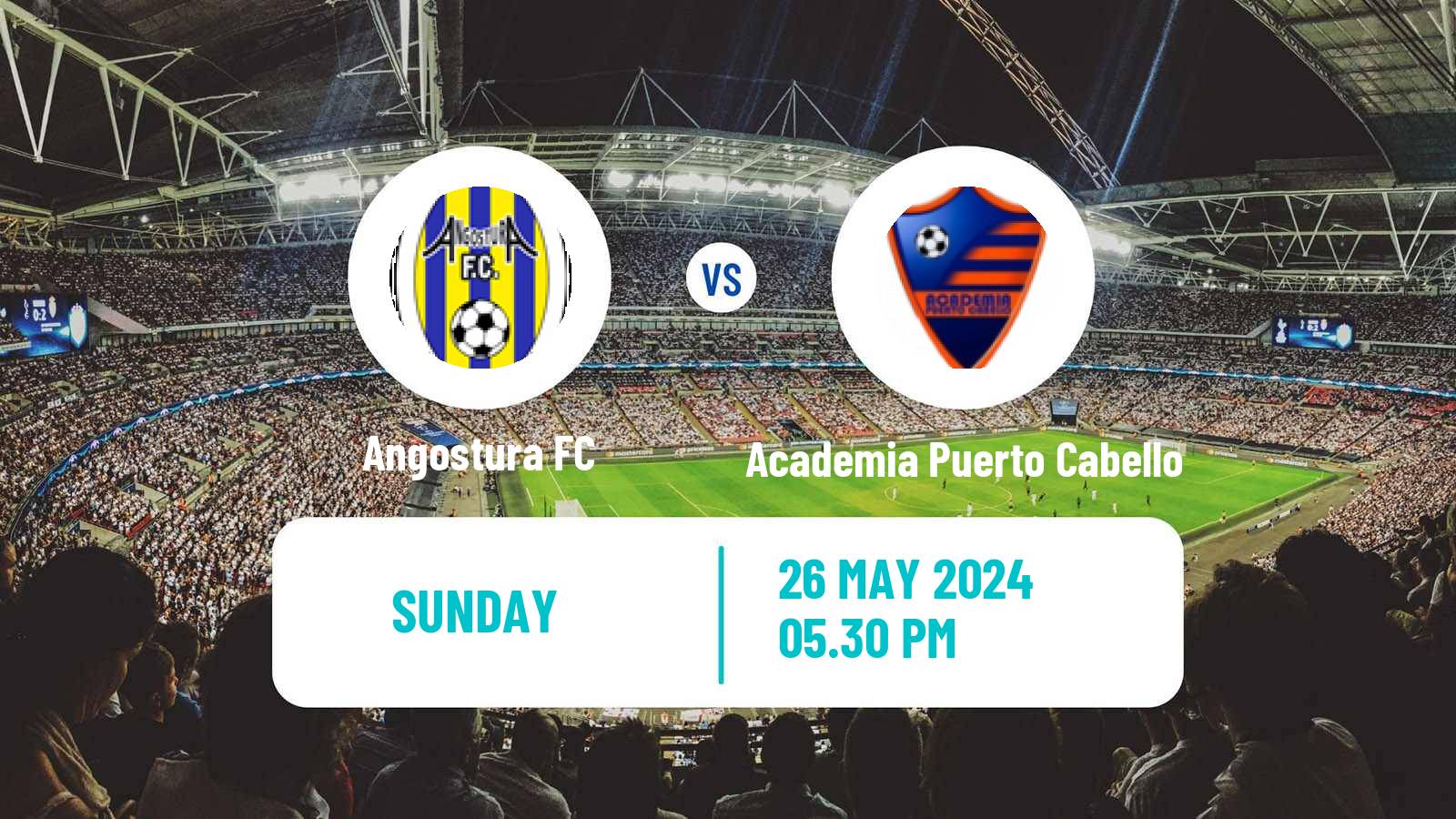 Soccer Venezuelan Primera Division Angostura - Academia Puerto Cabello