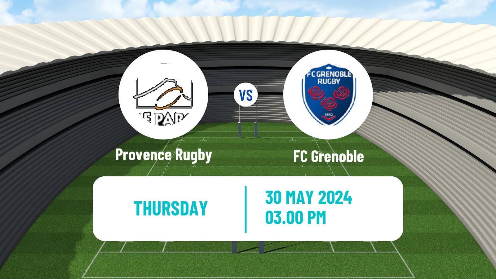 Rugby union French Pro D2 Provence Rugby - FC Grenoble