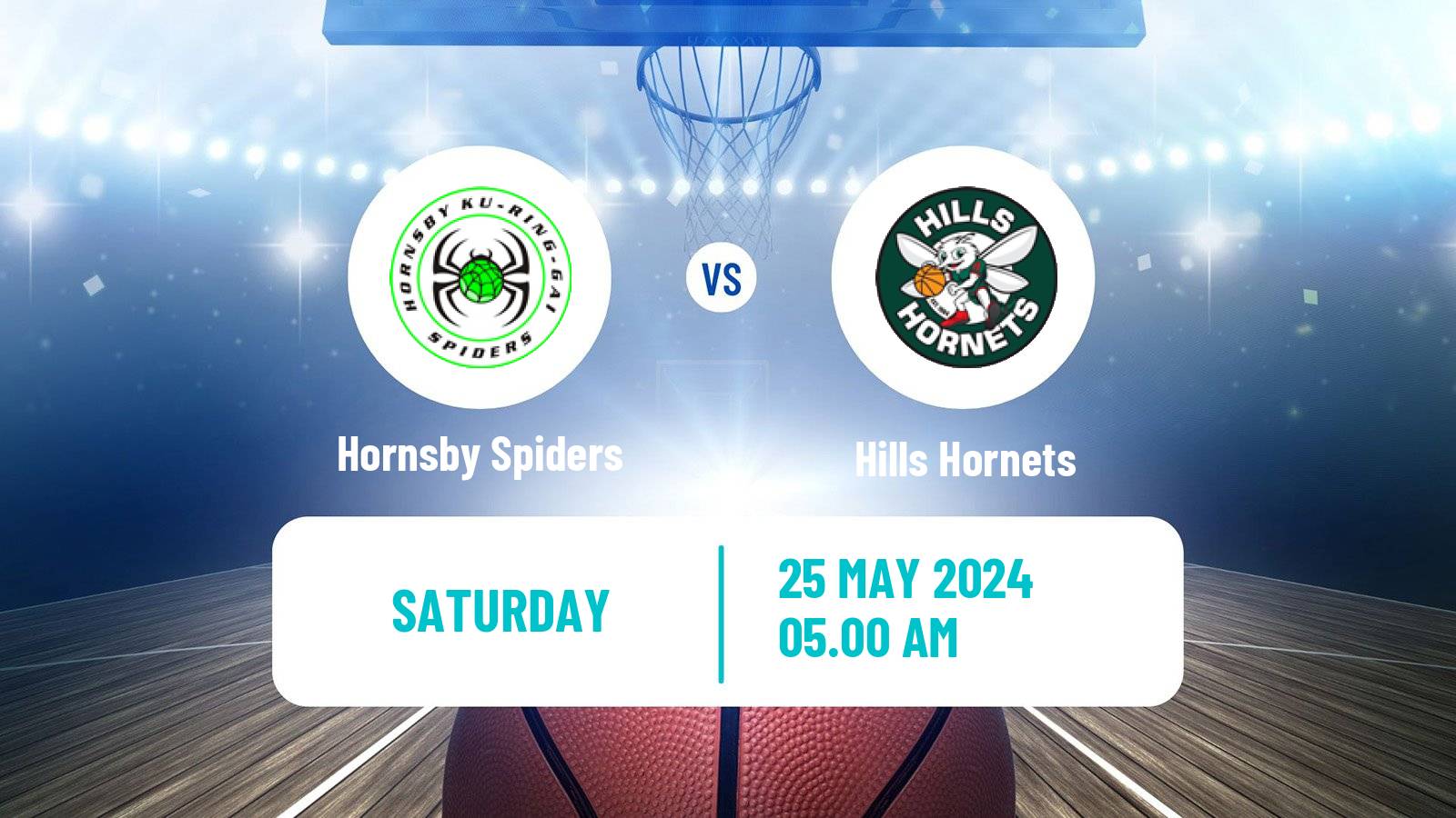Basketball Australian NBL1 East Hornsby Spiders - Hills Hornets