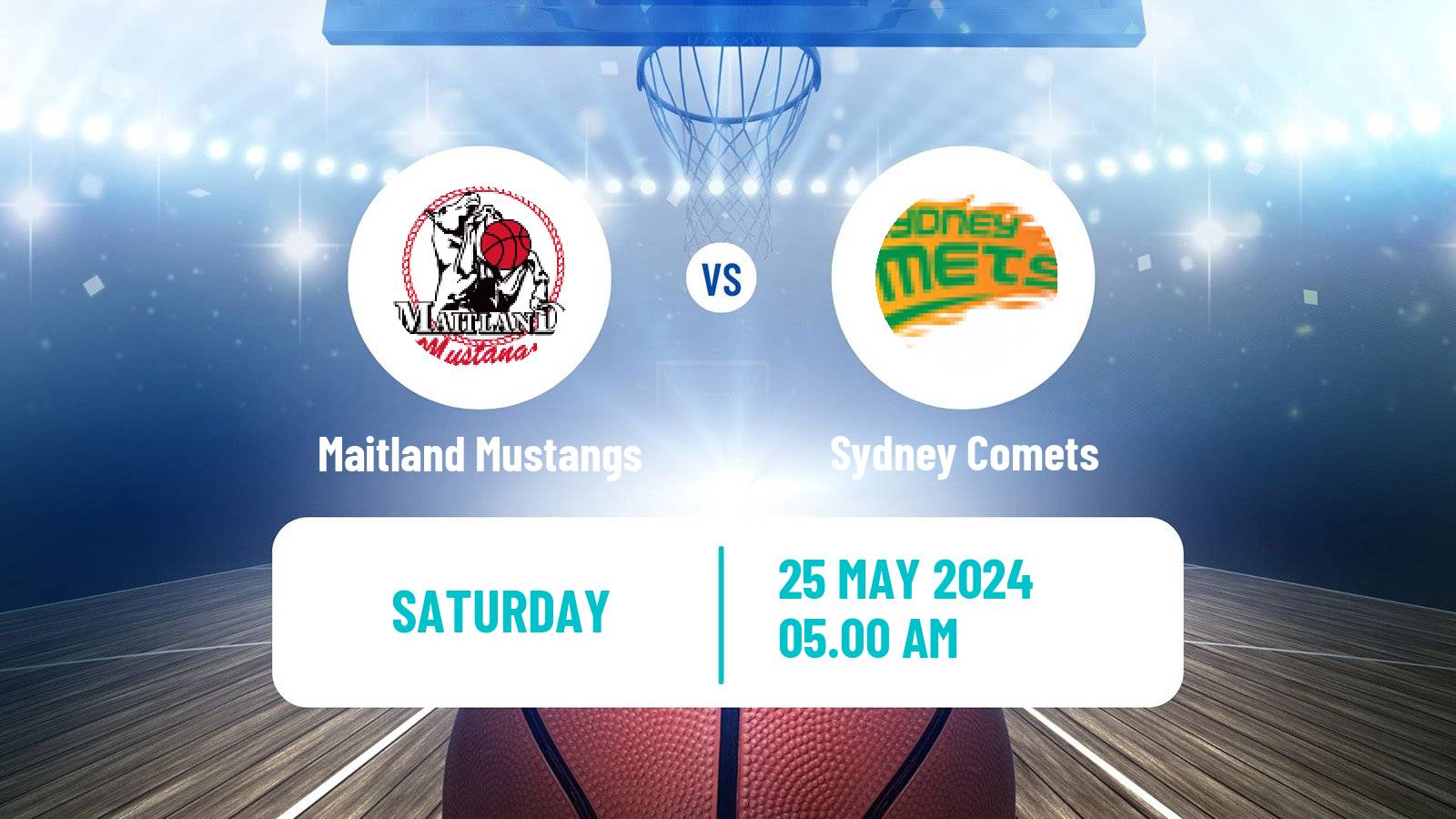 Basketball Australian NBL1 East Maitland Mustangs - Sydney Comets