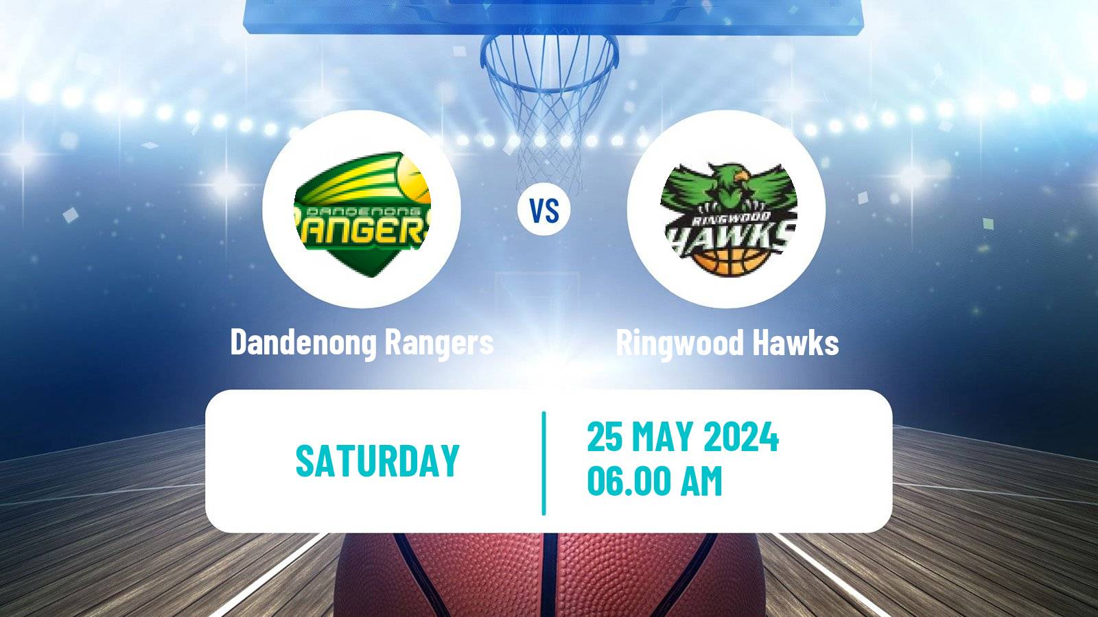 Basketball Australian NBL1 South Dandenong Rangers - Ringwood Hawks