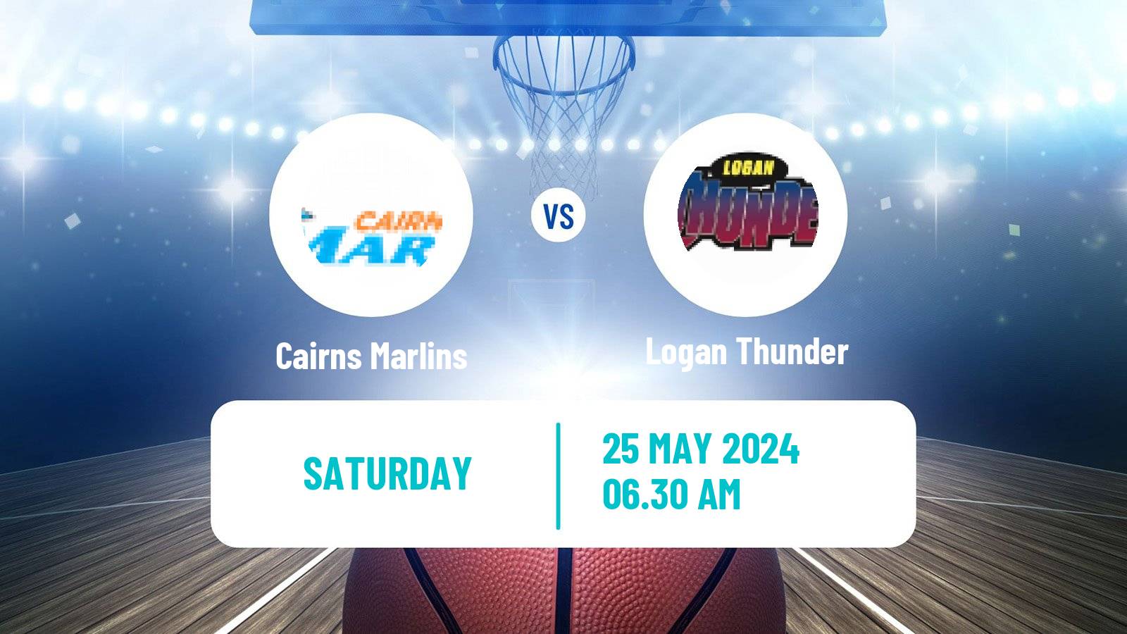 Basketball Australian NBL1 North Cairns Marlins - Logan Thunder
