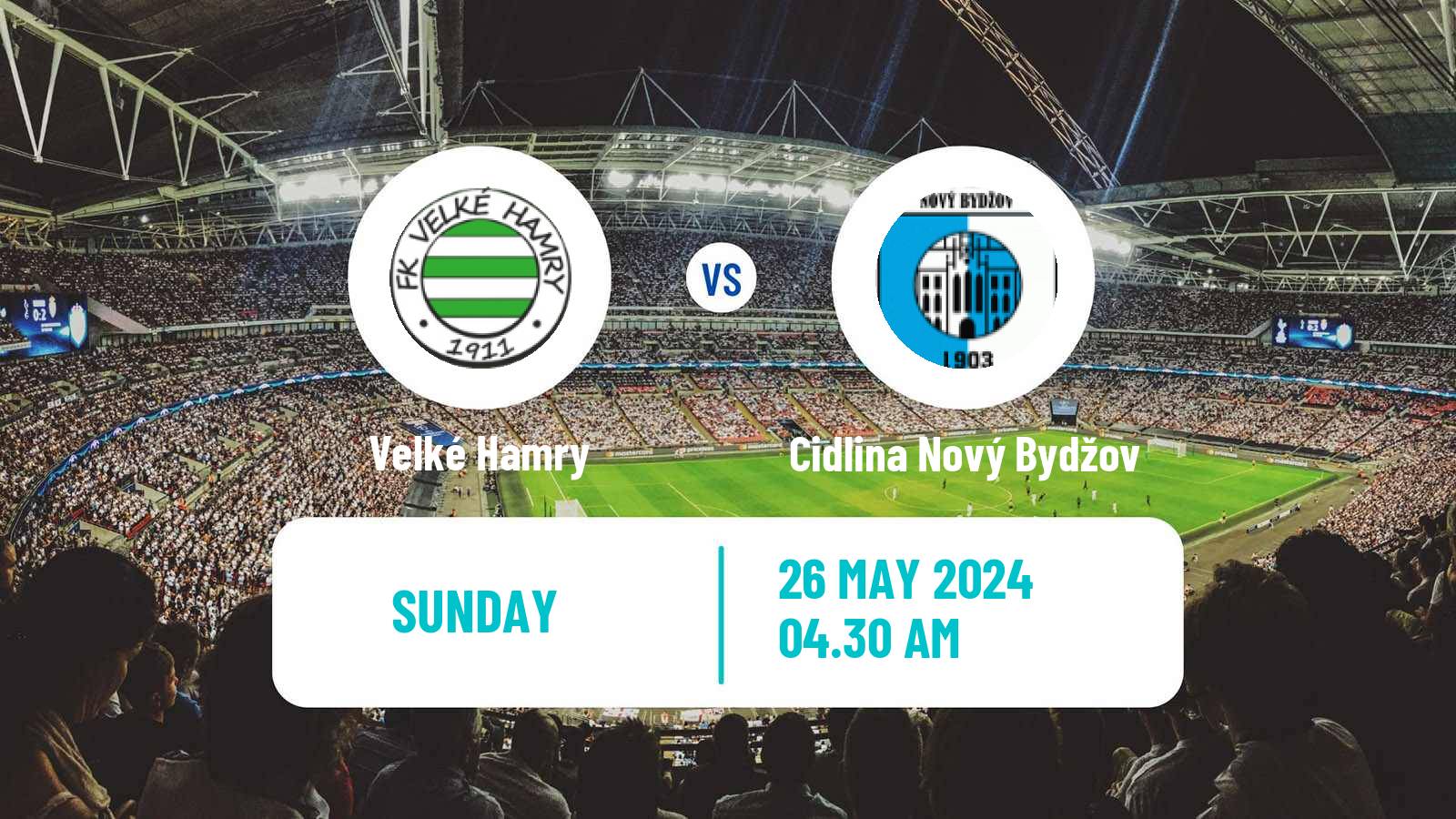 Soccer Czech Division C Velké Hamry - Cidlina Nový Bydžov