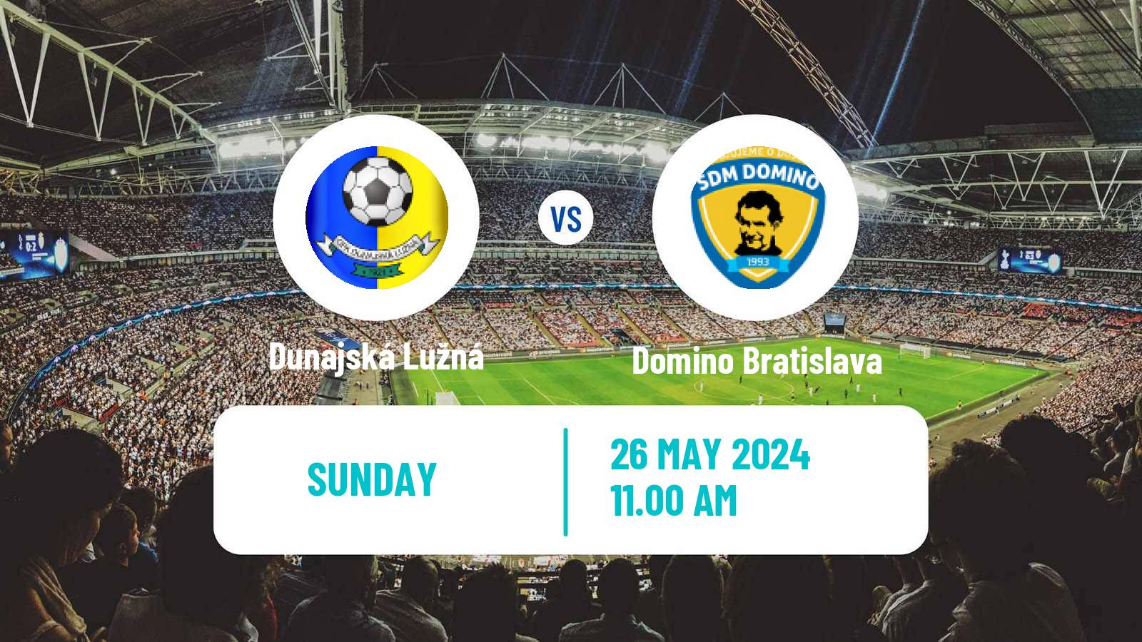 Soccer Slovak 4 Liga Bratislava Dunajská Lužná - Domino Bratislava