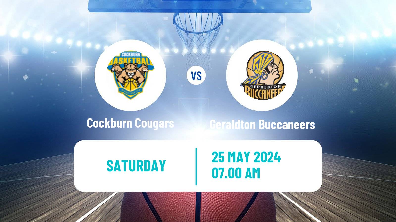 Basketball Australian NBL1 West Cockburn Cougars - Geraldton Buccaneers
