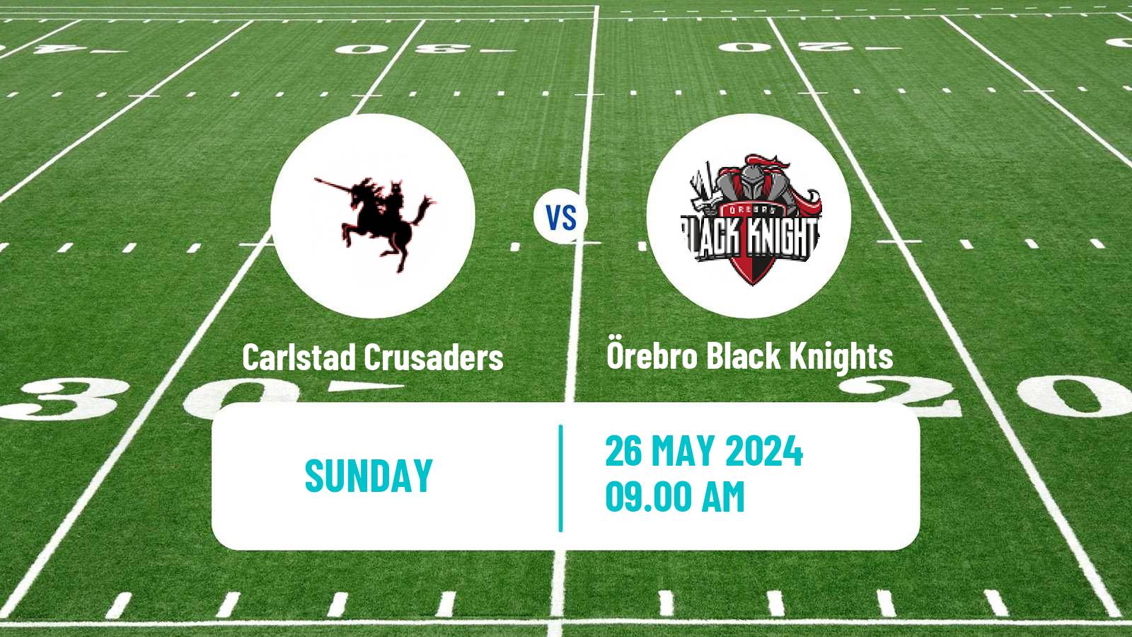 American football Swedish Superserien American Football Carlstad Crusaders - Örebro Black Knights