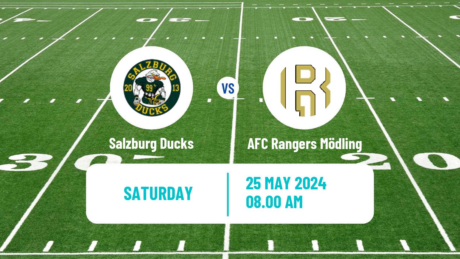 American football Austrian Football League Salzburg Ducks - AFC Rangers Mödling