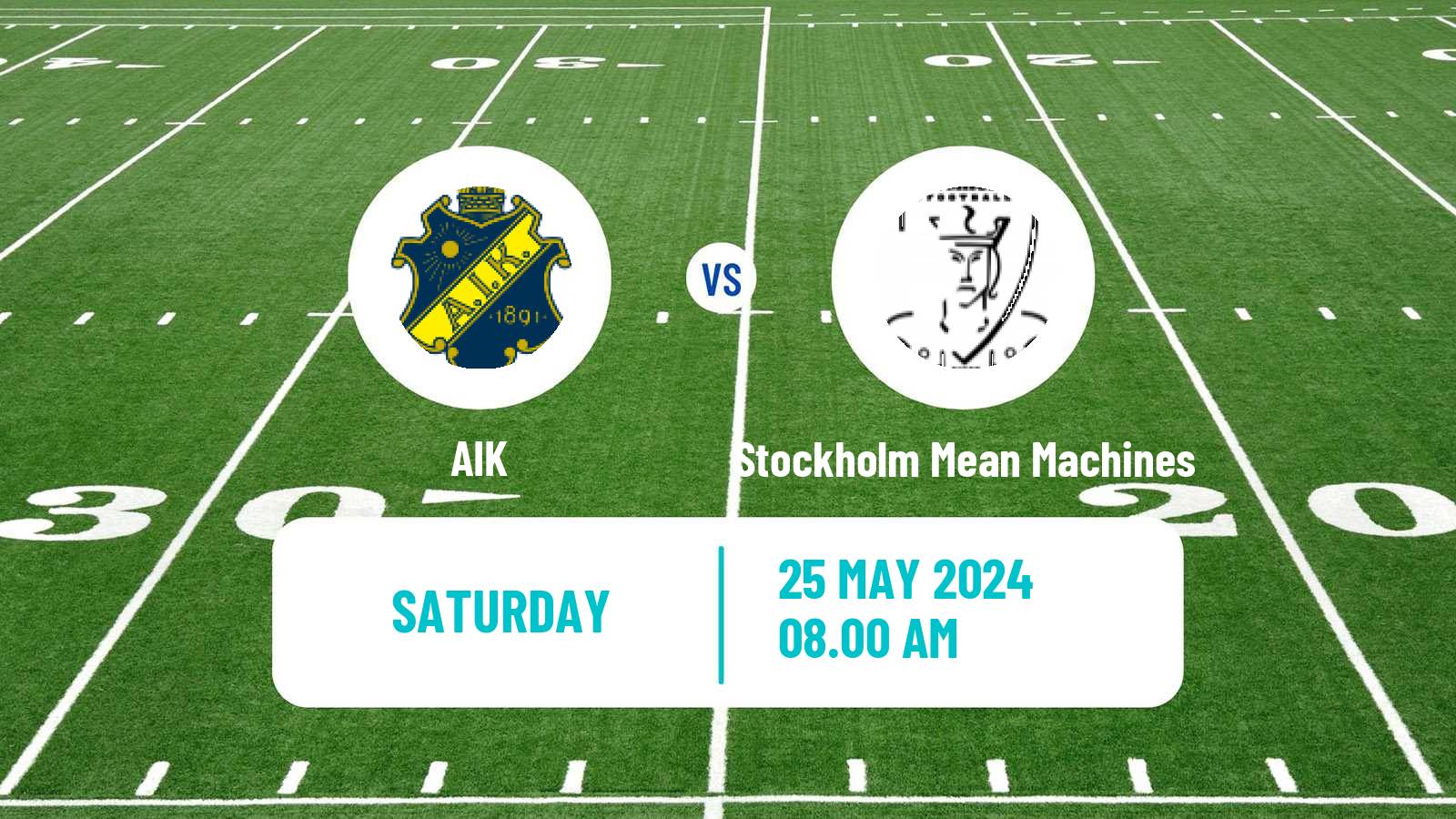 American football Swedish Superserien American Football AIK - Stockholm Mean Machines