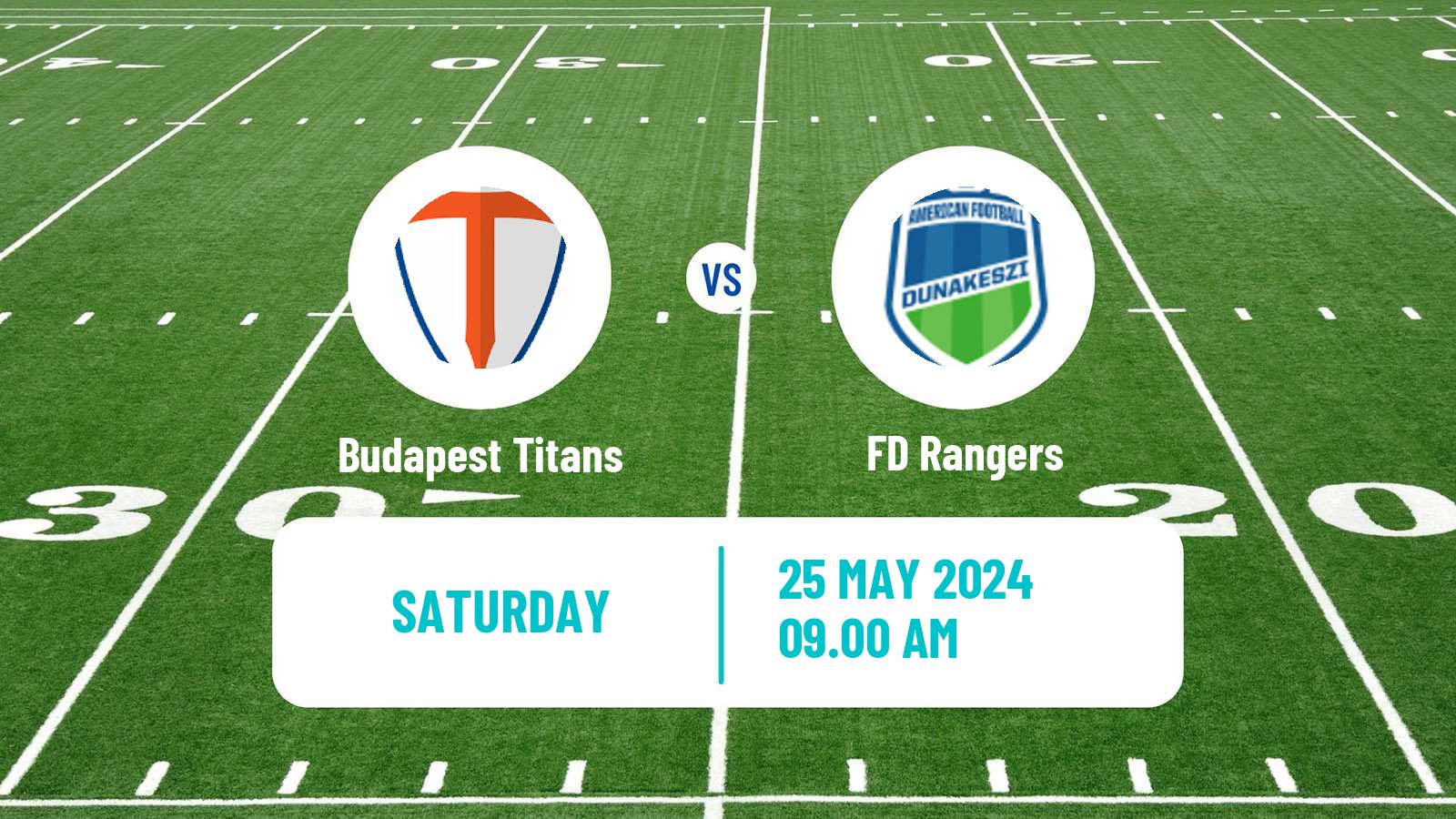 American football Hungarian HFL  American Football Budapest Titans - FD Rangers