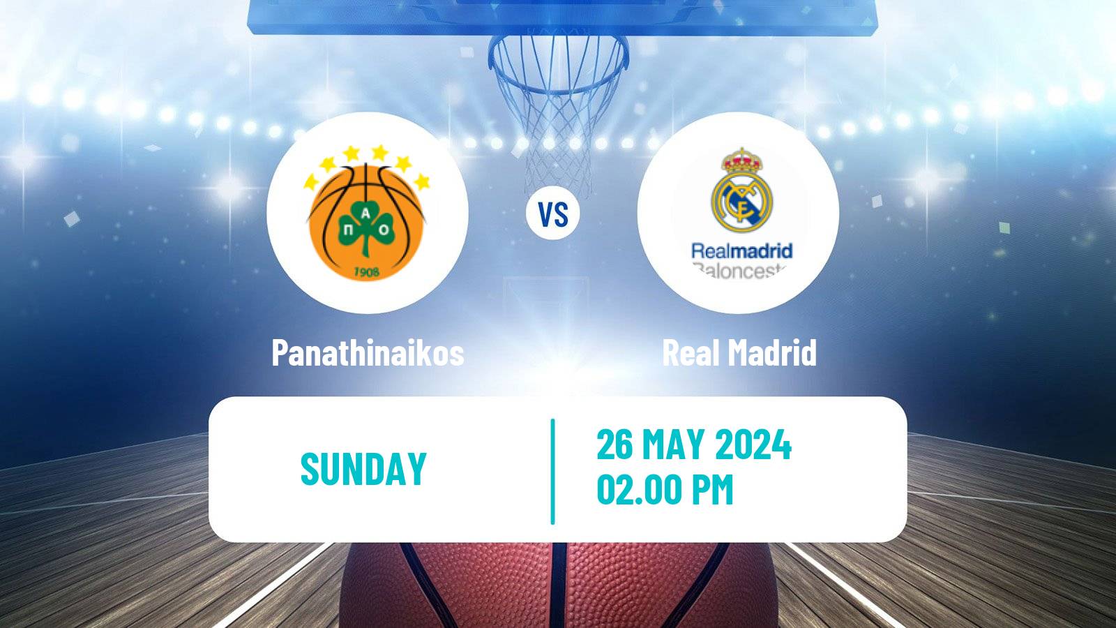 Basketball Euroleague Real Madrid - Panathinaikos