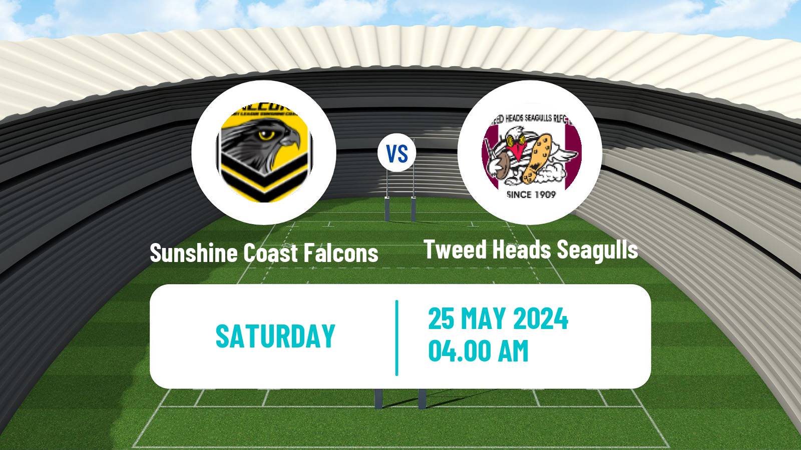 Rugby league Australian Queensland Cup Sunshine Coast Falcons - Tweed Heads Seagulls