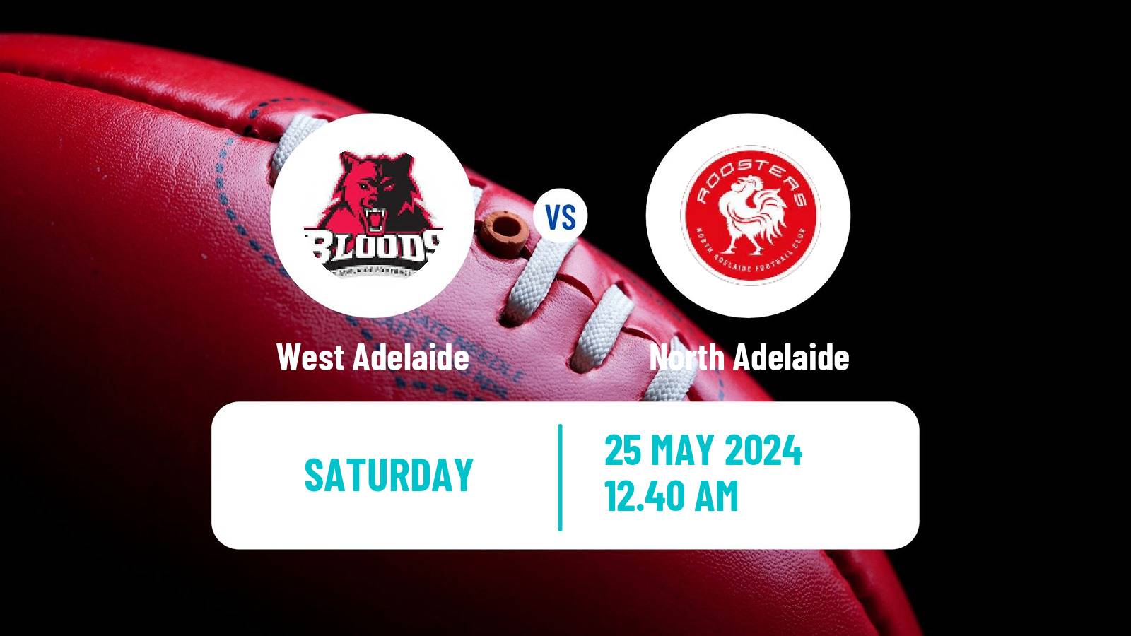 Aussie rules SANFL West Adelaide - North Adelaide