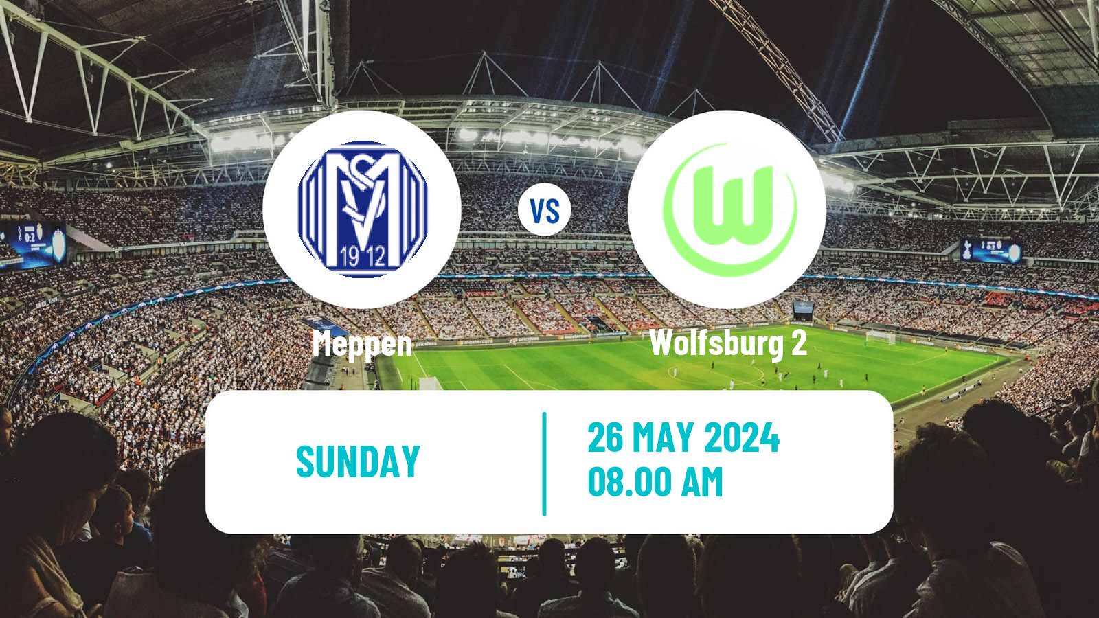 Soccer German 2 Bundesliga Women Meppen - Wolfsburg 2