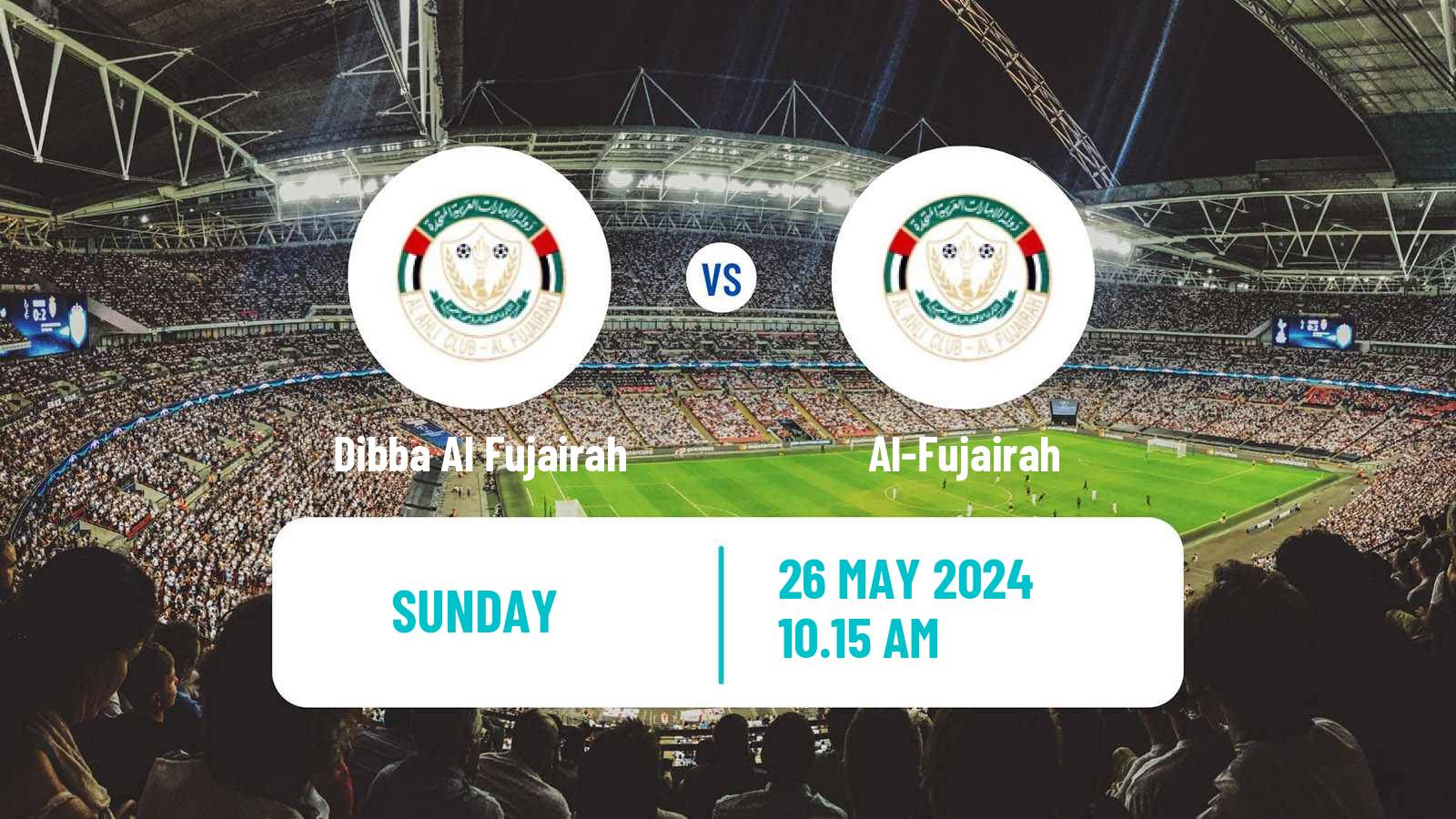 Soccer UAE Division 1 Dibba Al Fujairah - Al-Fujairah
