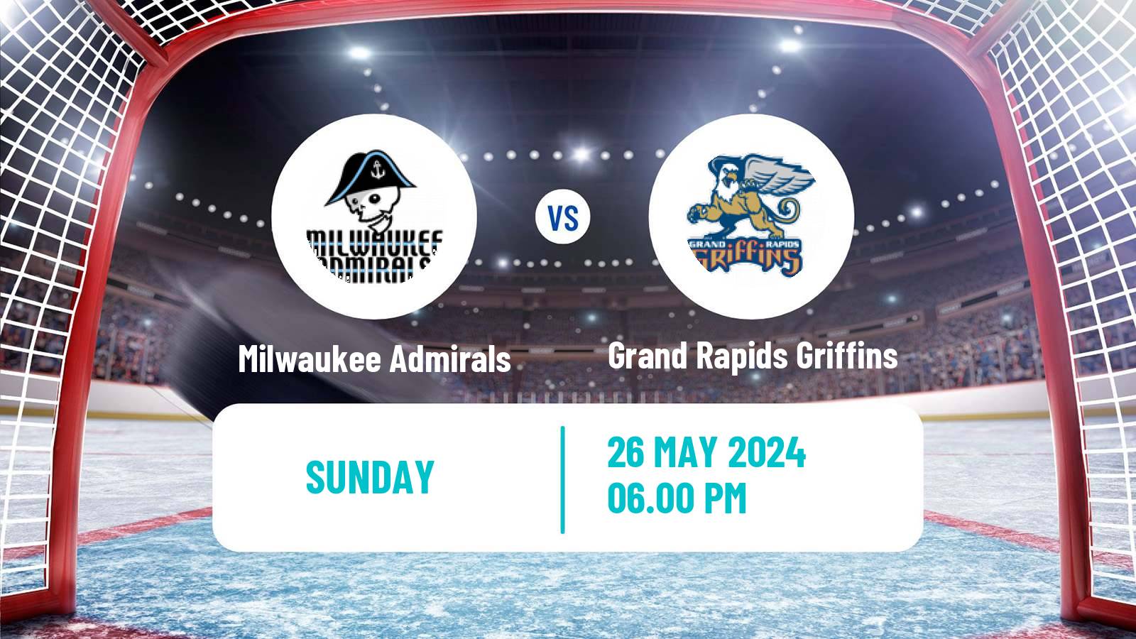 Hockey AHL Milwaukee Admirals - Grand Rapids Griffins