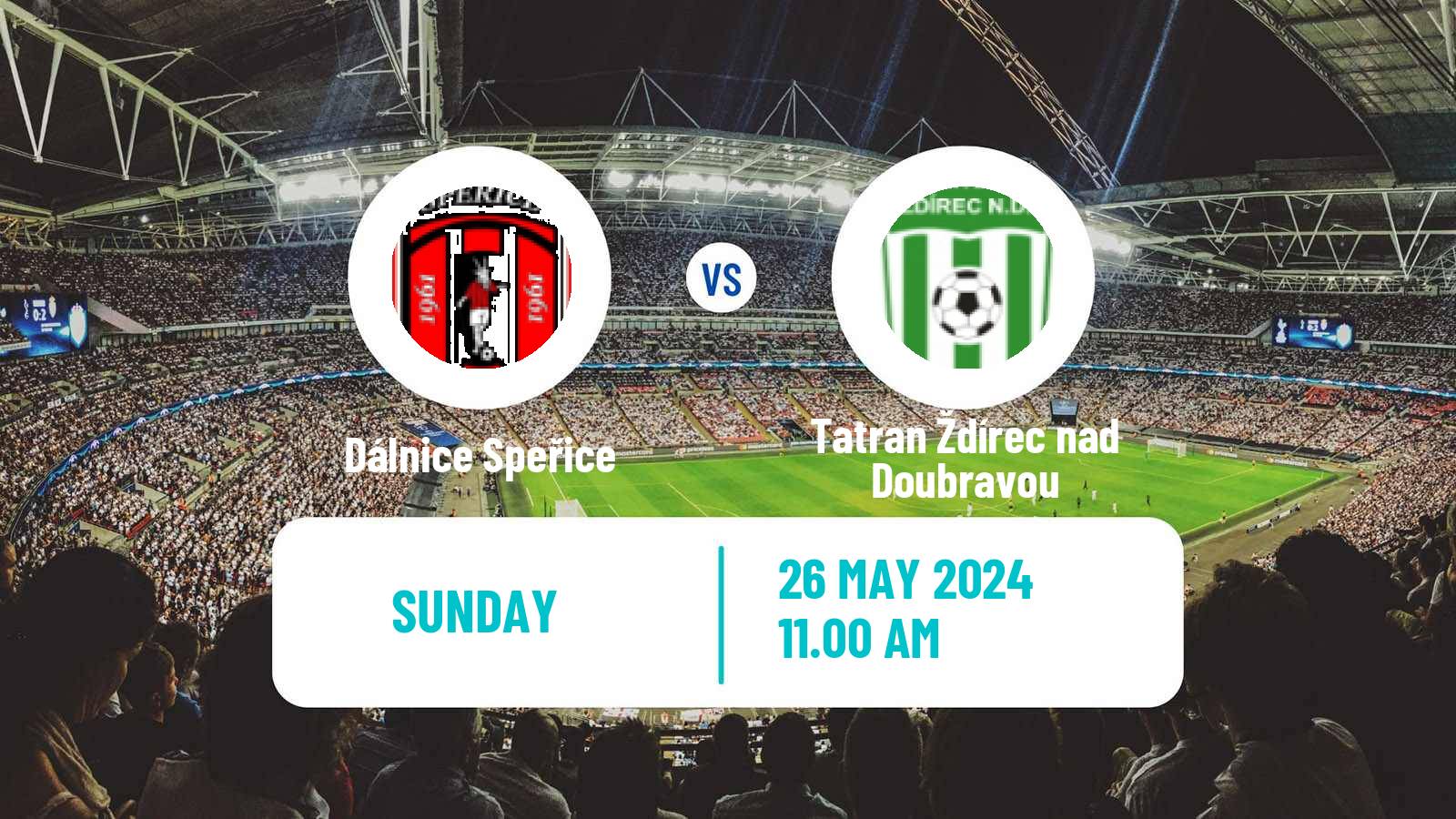 Soccer Czech Division D Dálnice Speřice - Tatran Ždírec nad Doubravou